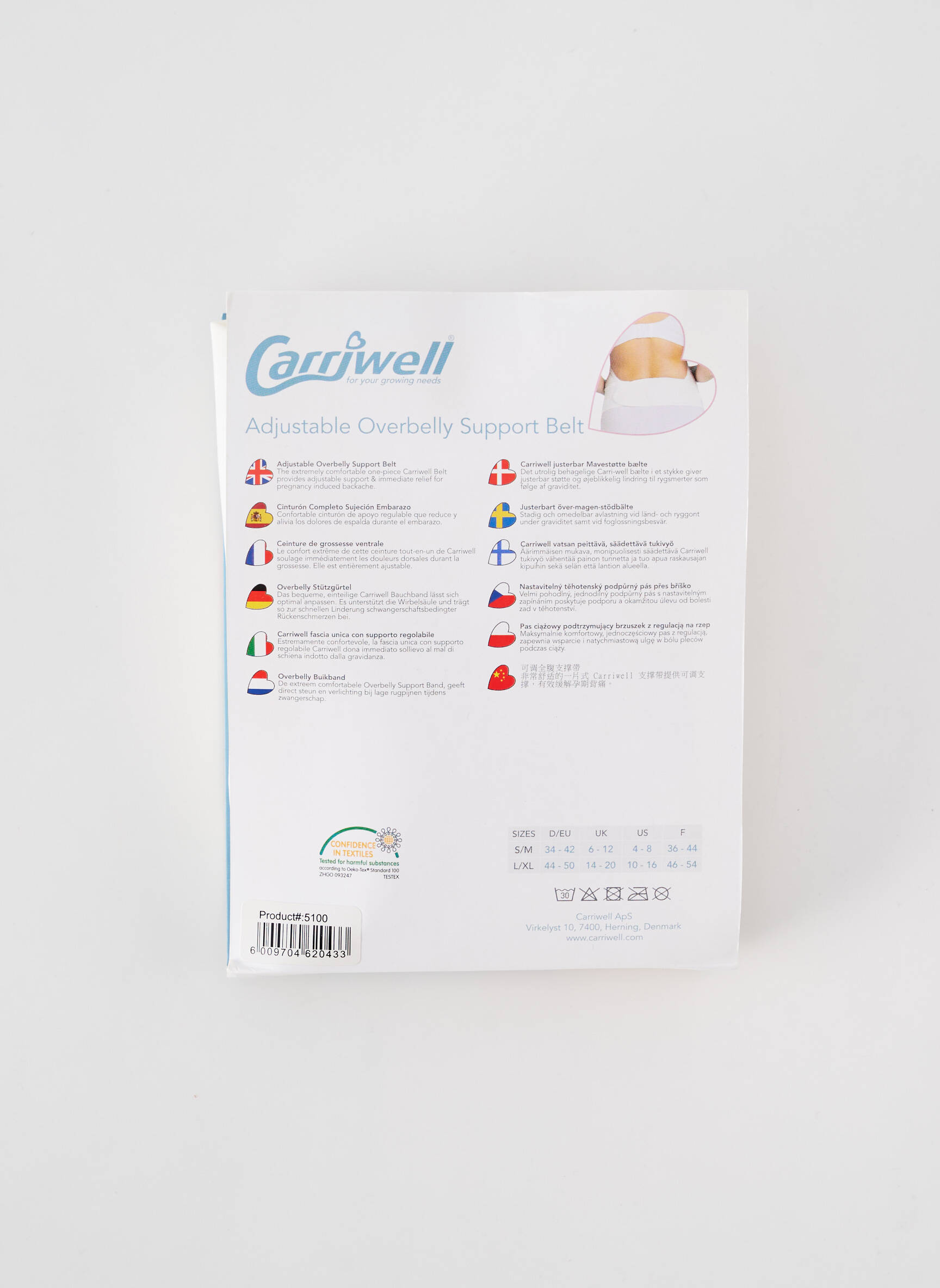 Diržas sustiprintos siūlės baltas CARRIWELL moteris