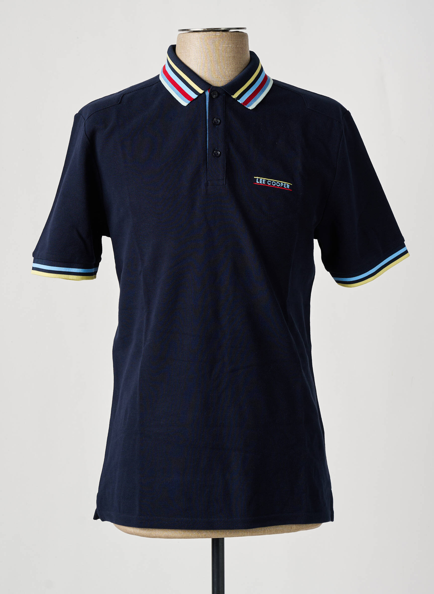 Polo tiesi kirpimas trumpas rankovės mėlyna LEE COOPER vyras