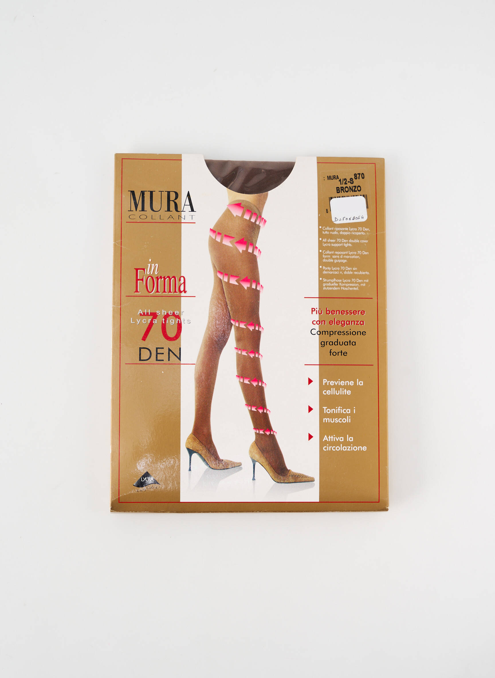 Kojinės tamprumas rudas MURA moteris