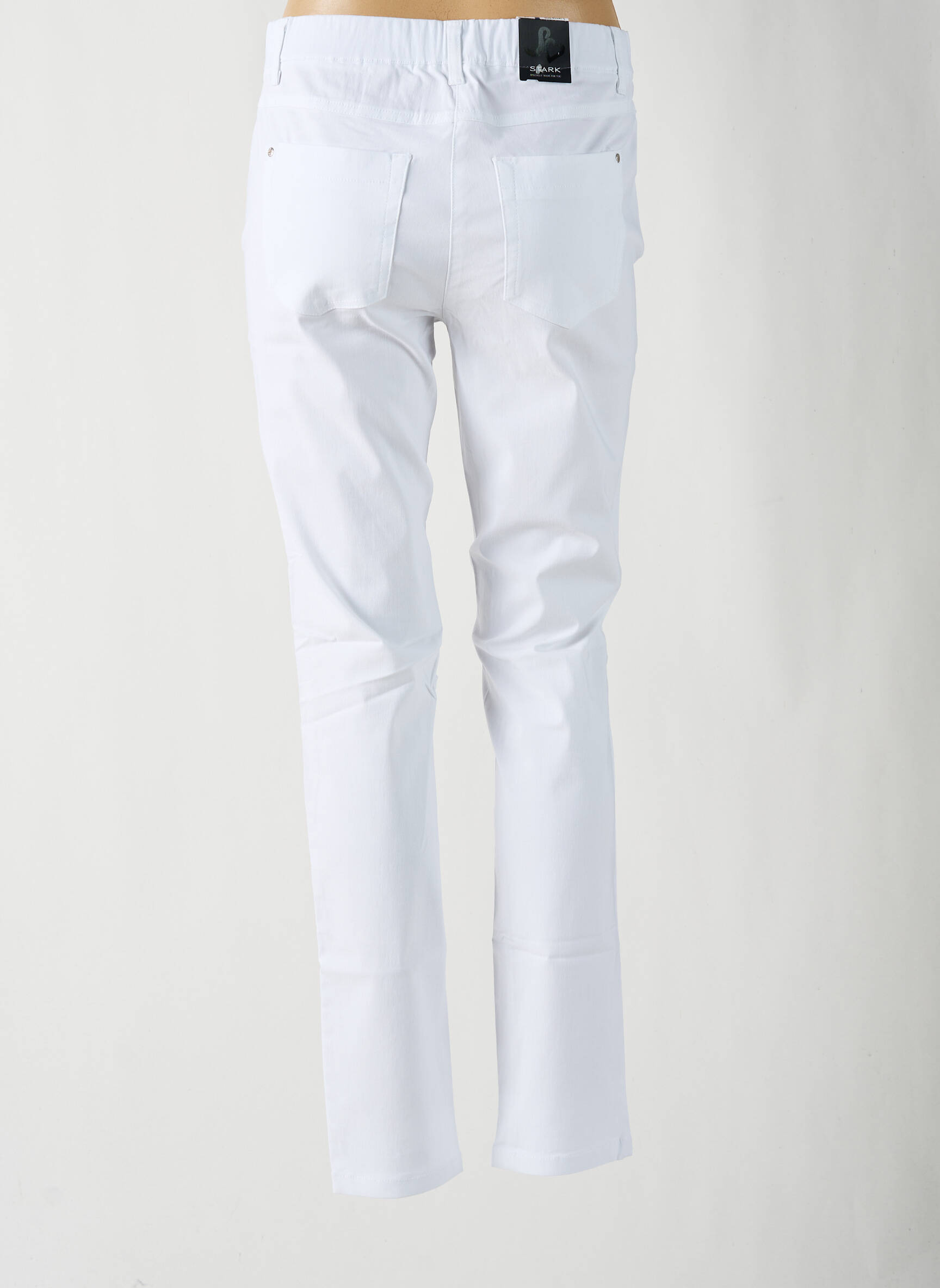 Pantalon lieknas baltas STARK moteris