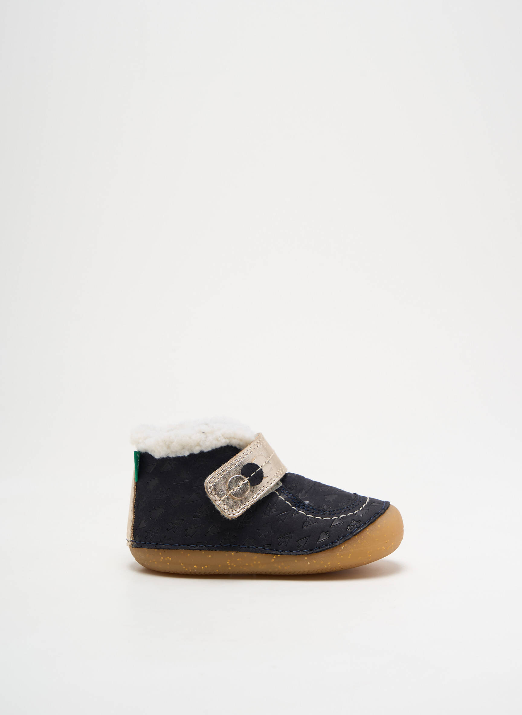 Bateliai velcro užsegimas apvalus mygtukas mėlyna KICKERS mergina
