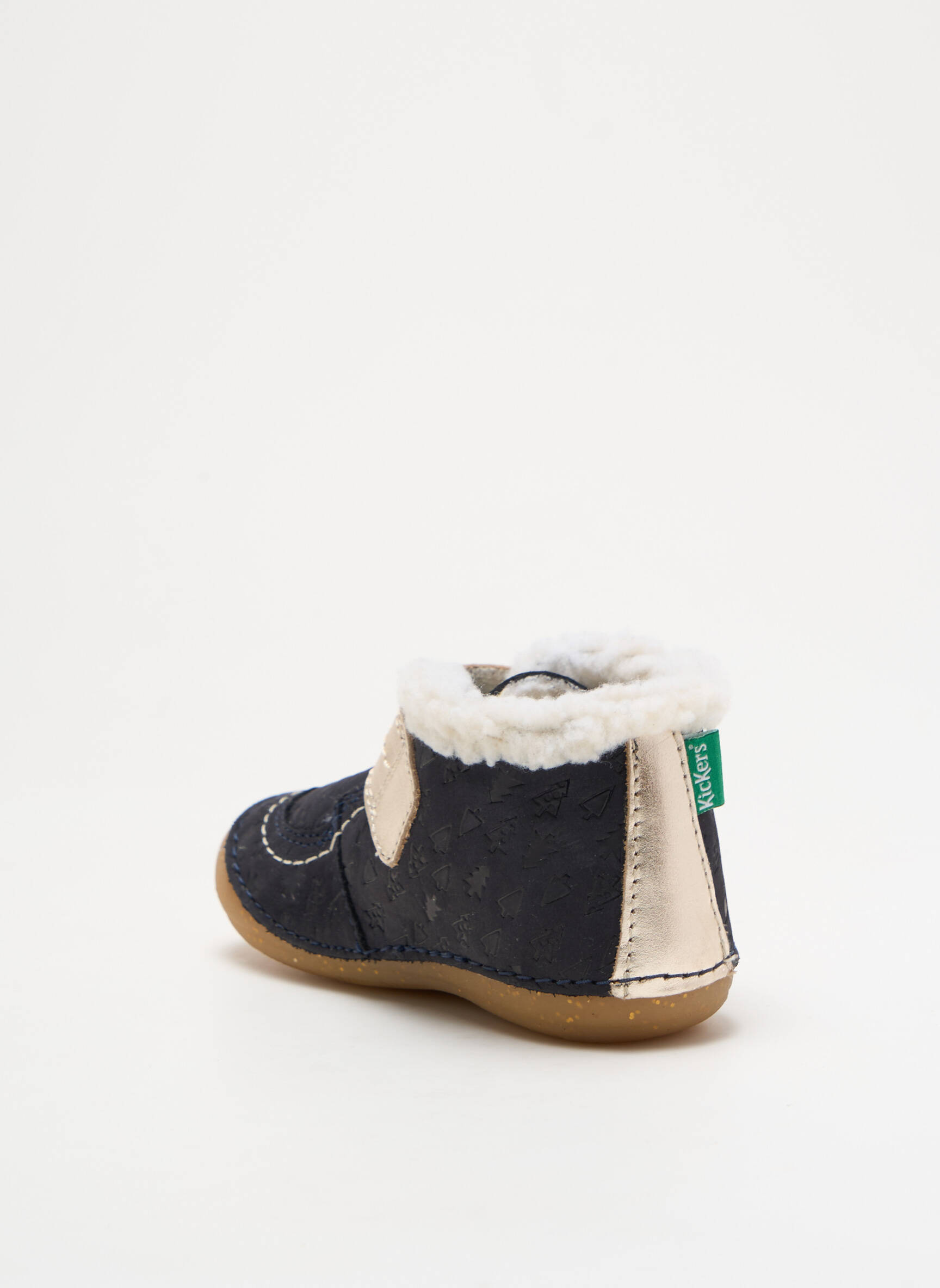 Bateliai velcro užsegimas apvalus mygtukas mėlyna KICKERS mergina