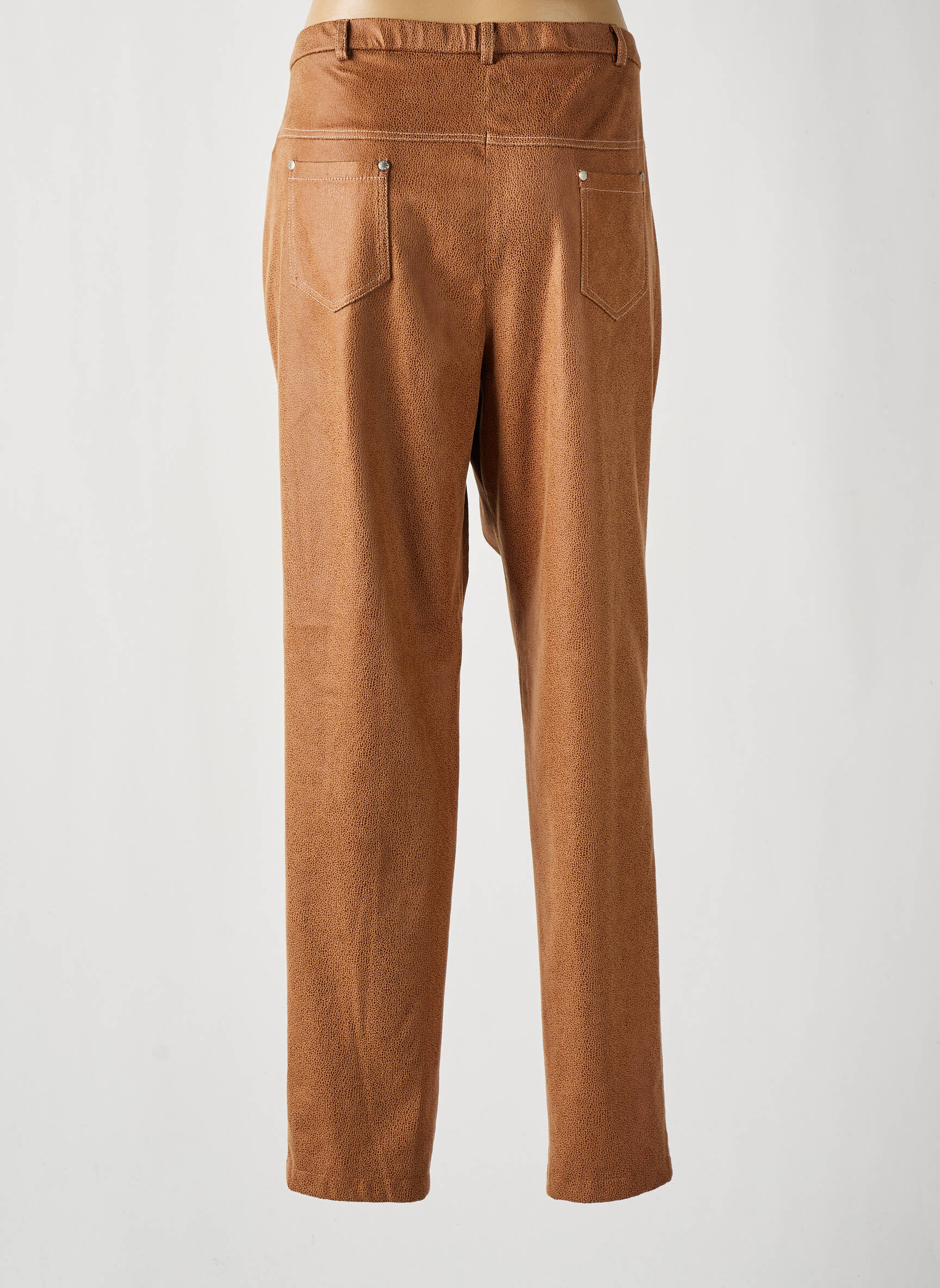 Pantalon tiesi kirpimas rudas MERI & ESCA moteris