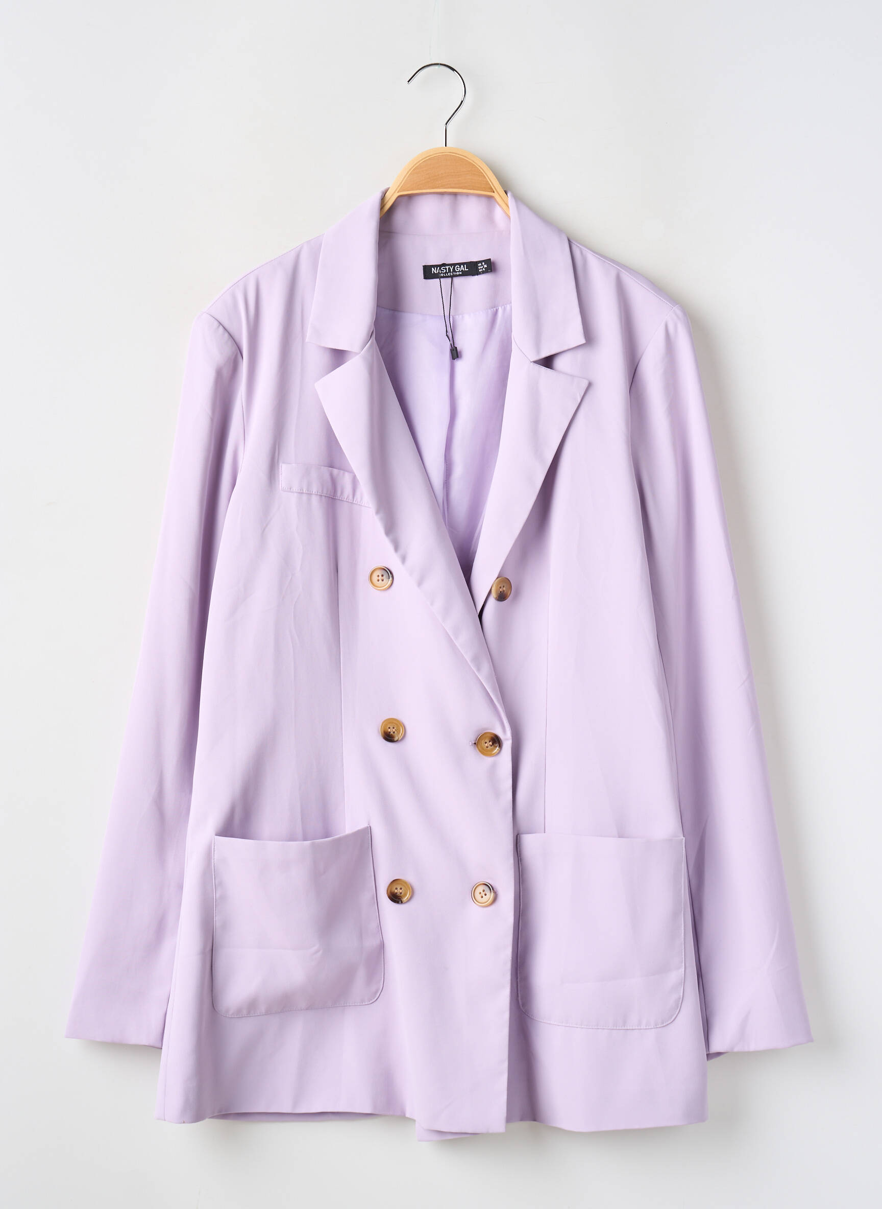 Švarkas kišenės violetinis NASTY GAL moteris