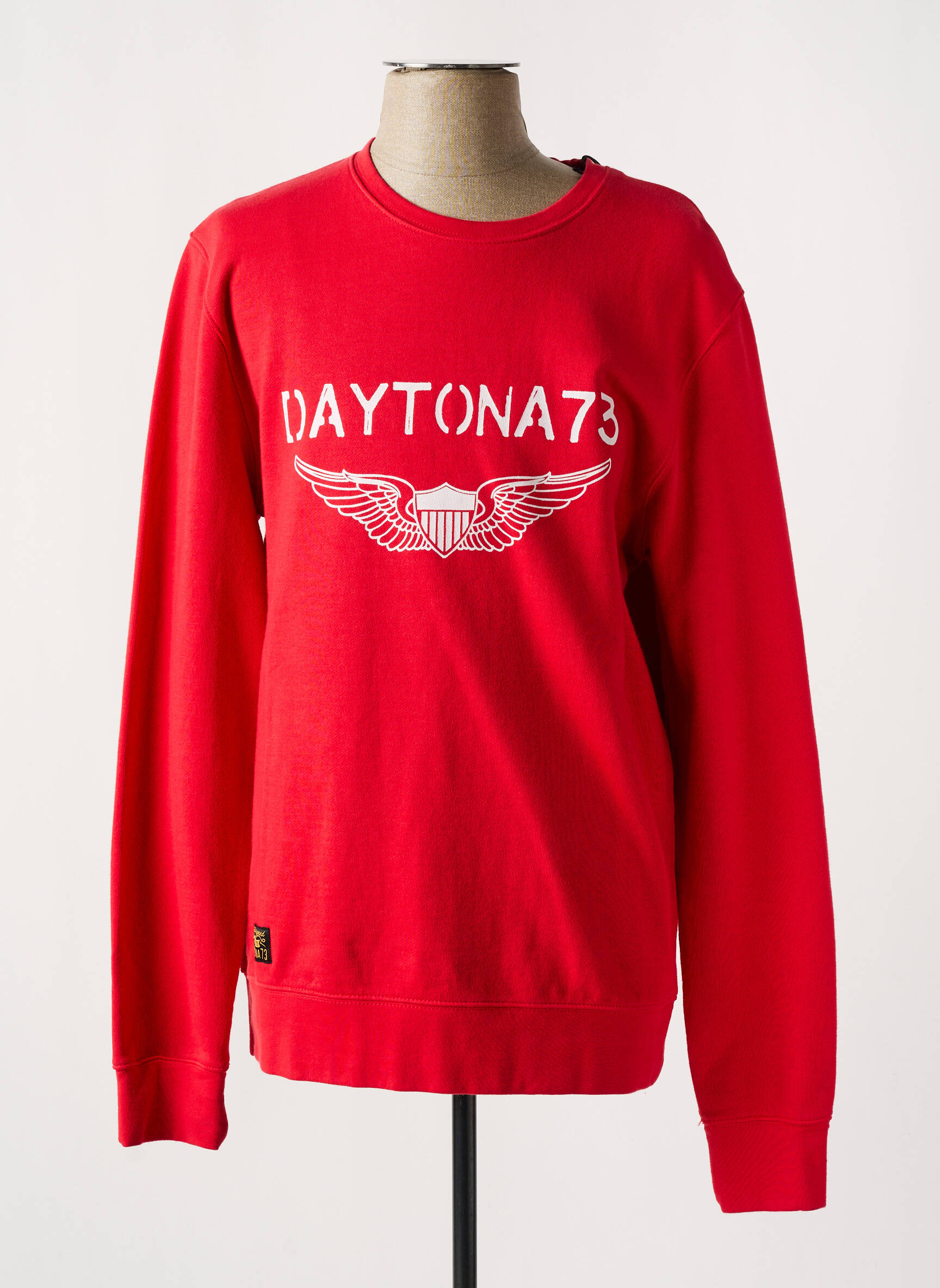 Mikroskopas jersey audinys ilgos rankovės raudona DAYTONA vyras