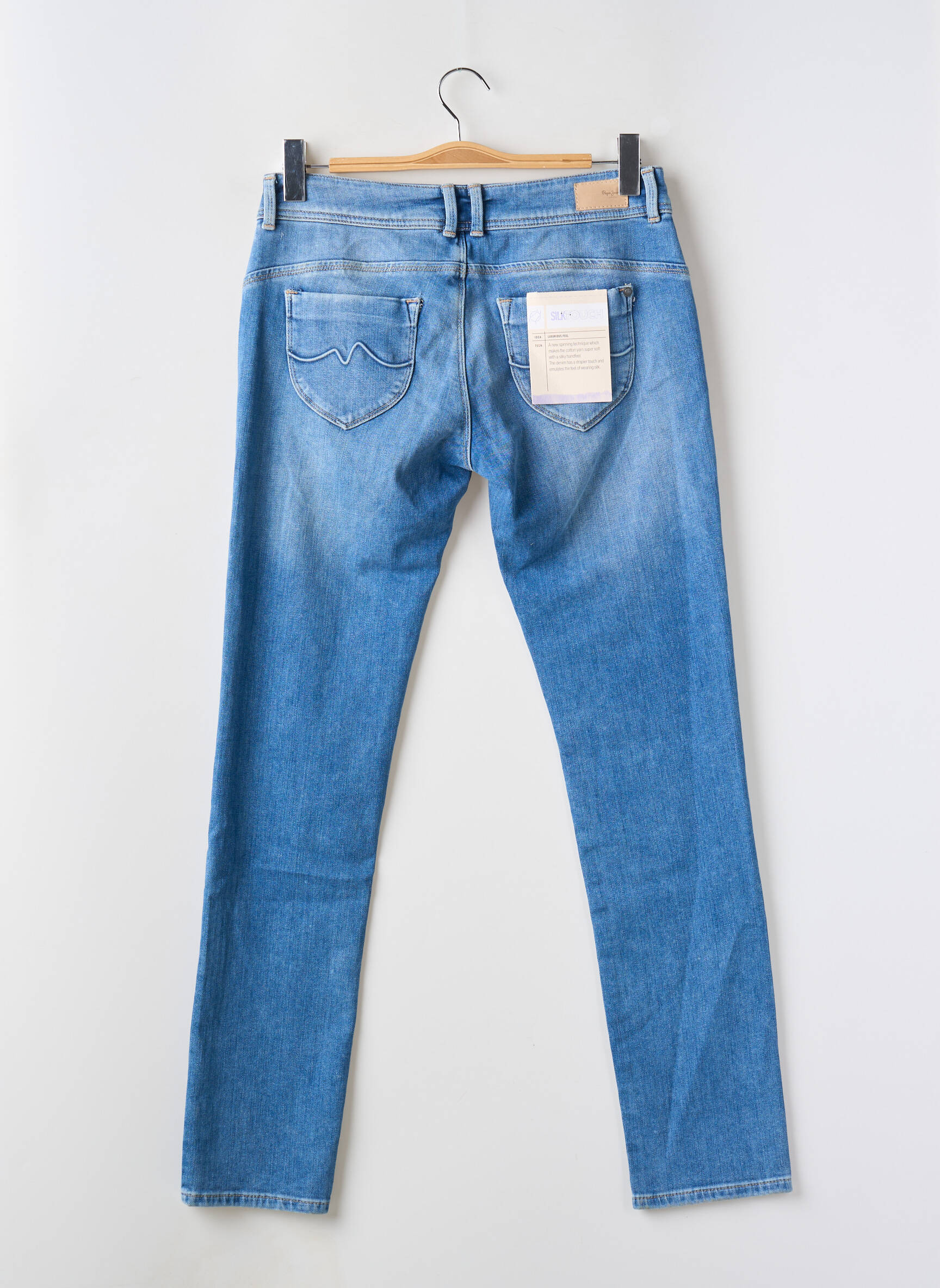 Lieknos džinsai maža dydžio maža dydžio mėlyna PEPE JEANS moteris