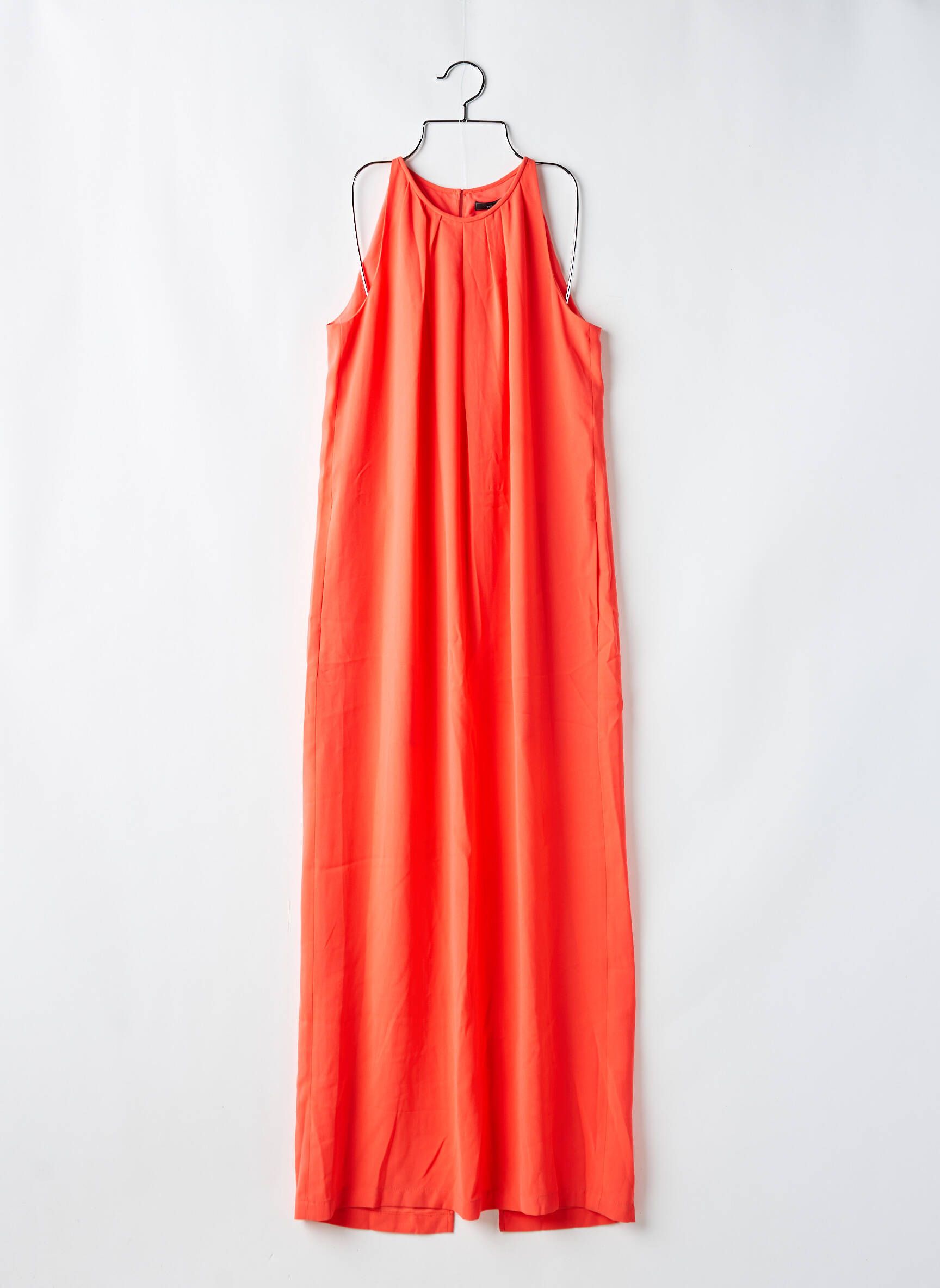 Ilga suknelė be rankų be rankų oranžinė BCBGMAXAZRIA moteris