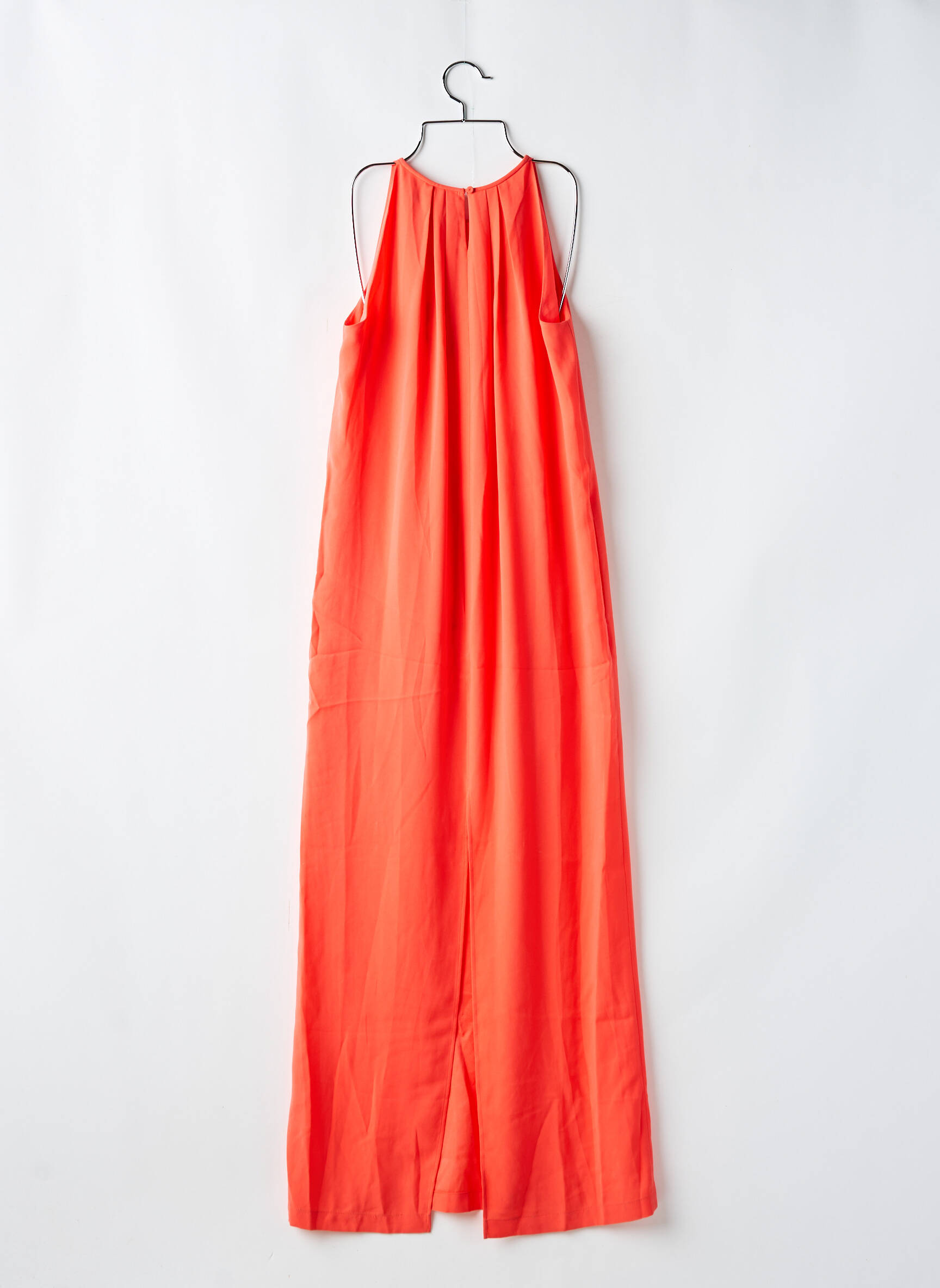 Ilga suknelė be rankų be rankų oranžinė BCBGMAXAZRIA moteris