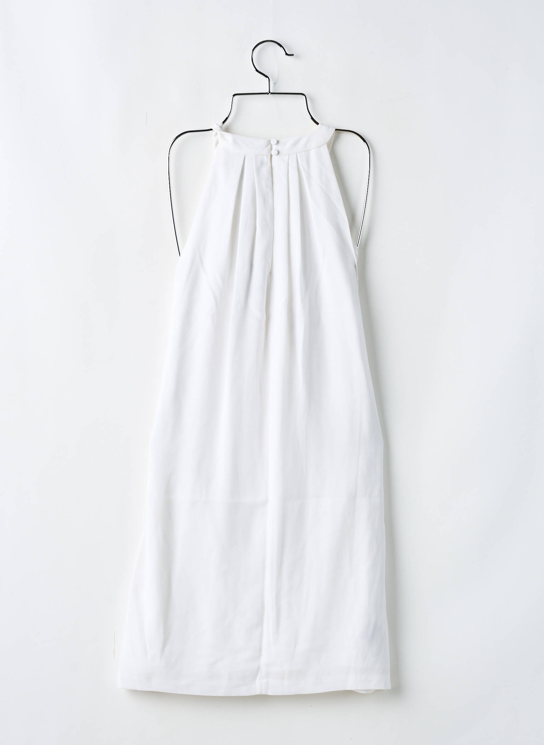 Pusilgių suknelė sklandi forma be rankų baltas BCBGMAXAZRIA moteris