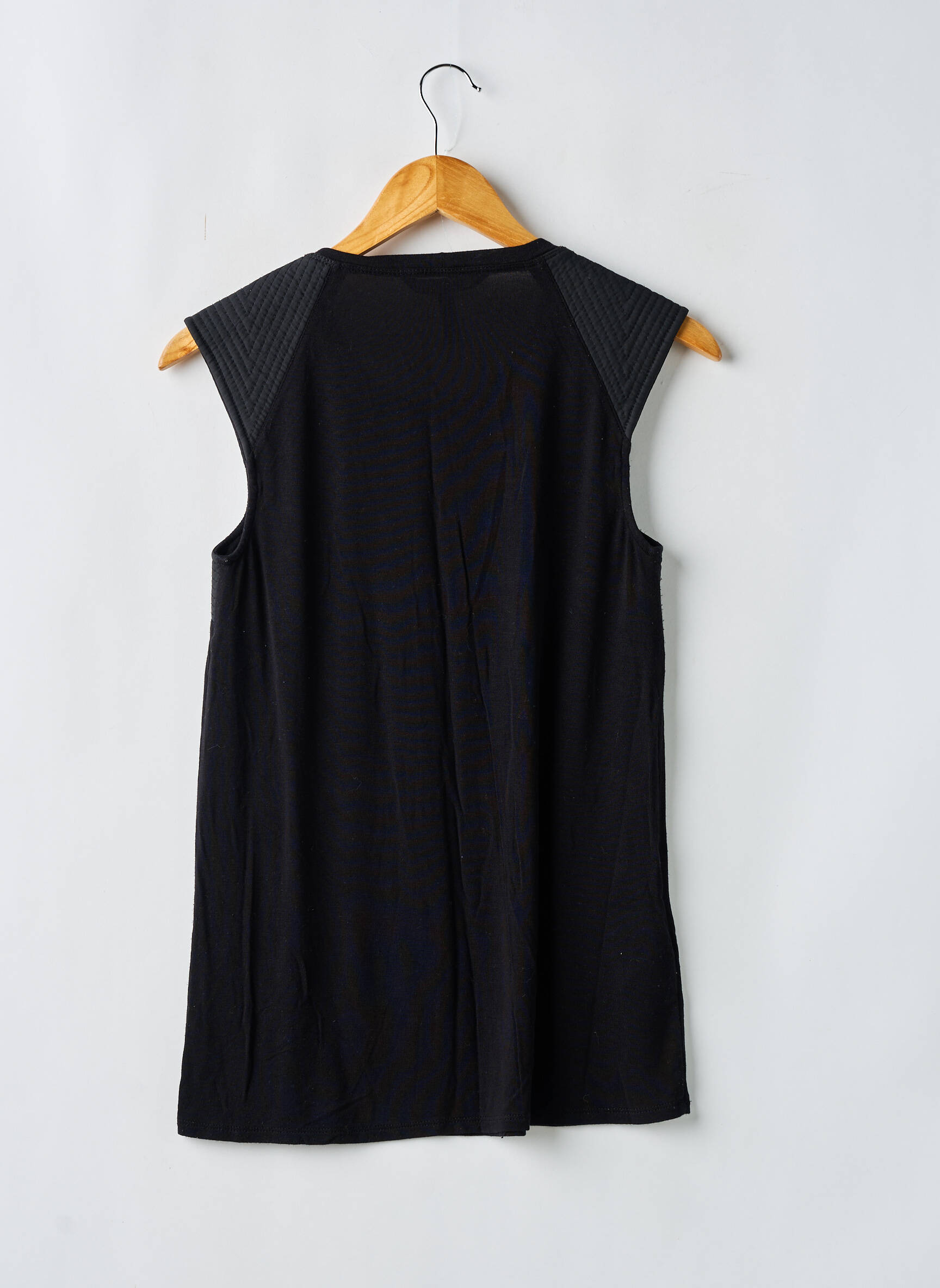 Viršūnė jersey audinys be rankų juodas BCBGMAXAZRIA moteris