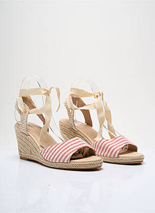 Espadrilės amortizuojančios pado tipas kulnas nuo 4 iki 6 cm rožinė KIABI moteris
