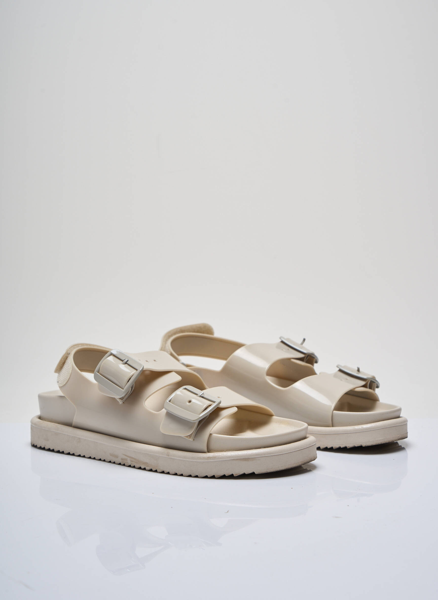 Sandalai/nu pėdos lygus medžiaga kulnas nuo 4 iki 6 cm bežinis H&M moteris