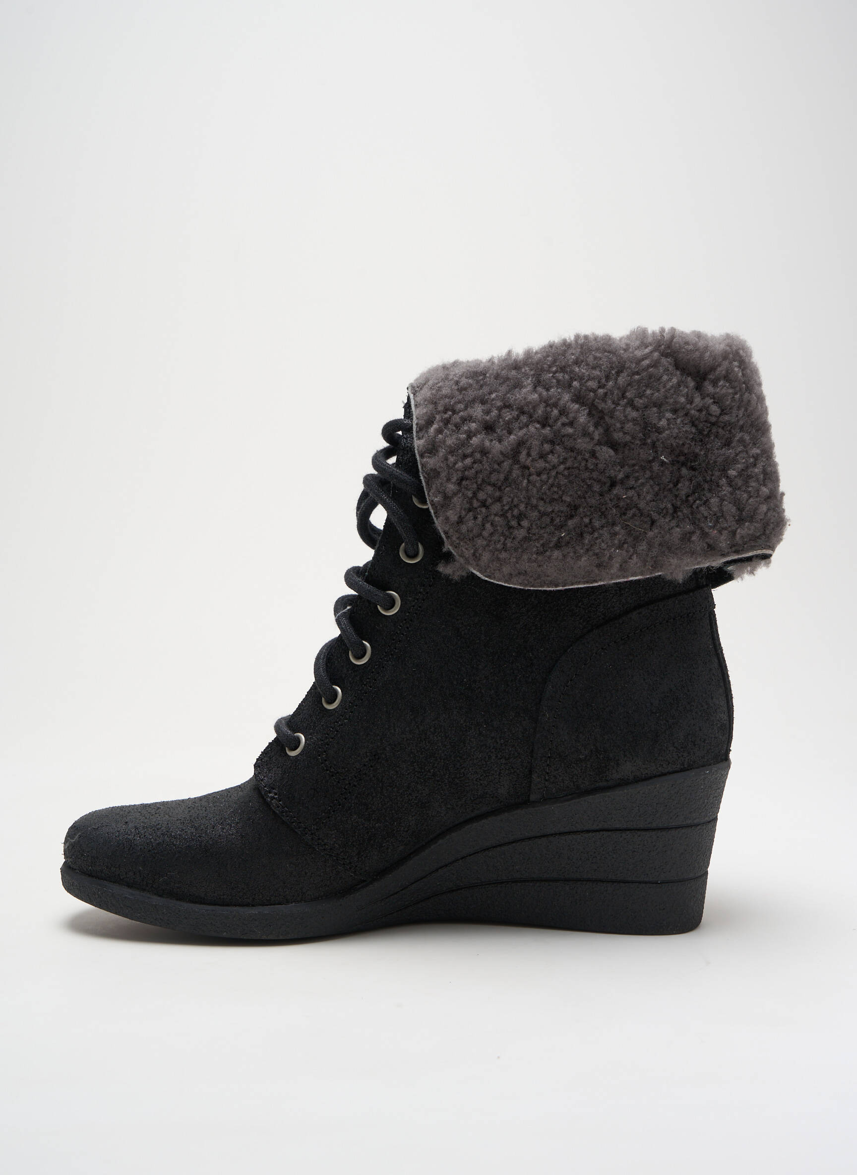Batai/botai pamušalas kulnas nuo 4 iki 6 cm juodas UGG moteris