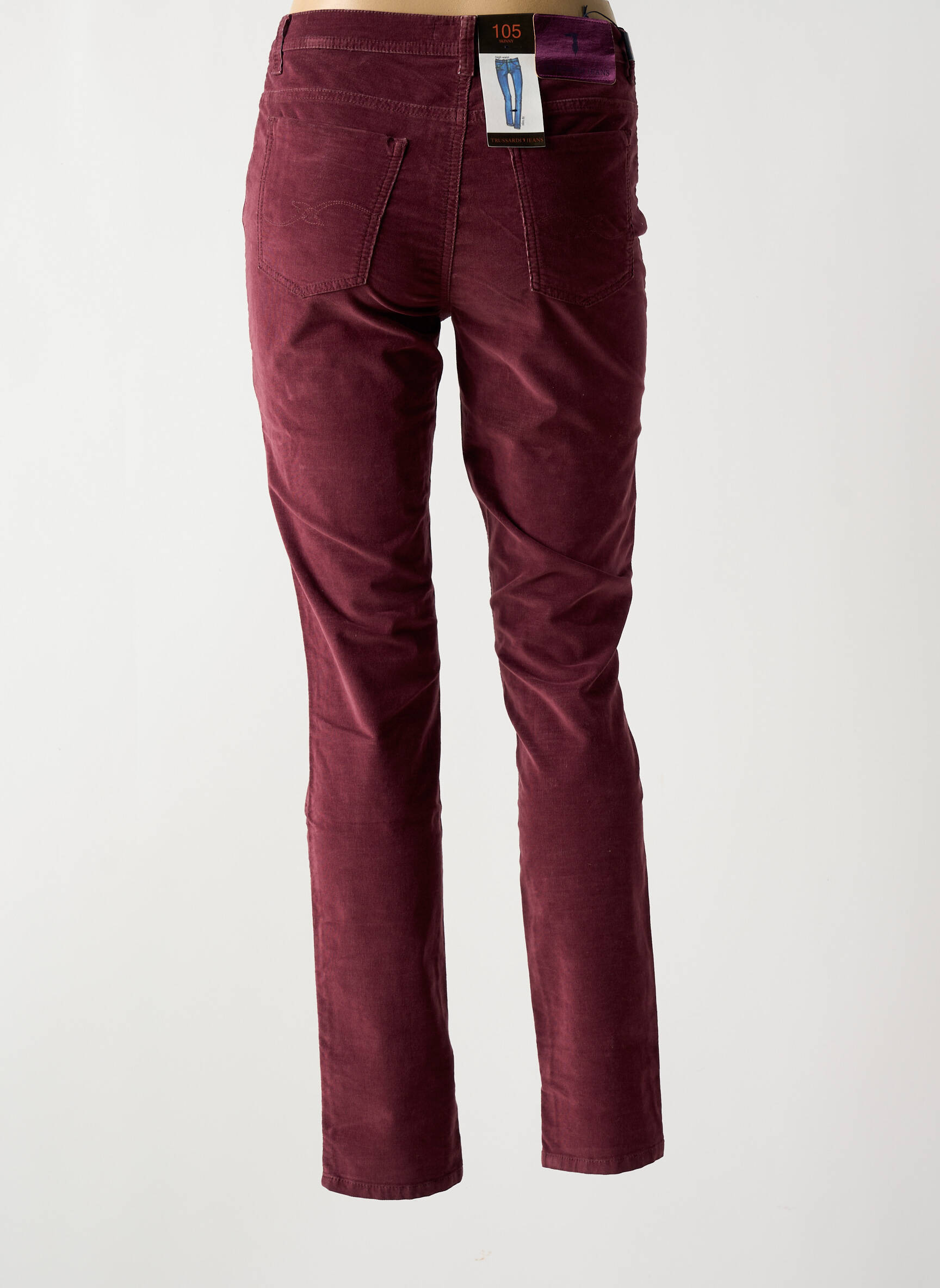 Lieknos kelnės lieknas normala dydis raudona TRUSSARDI JEANS moteris