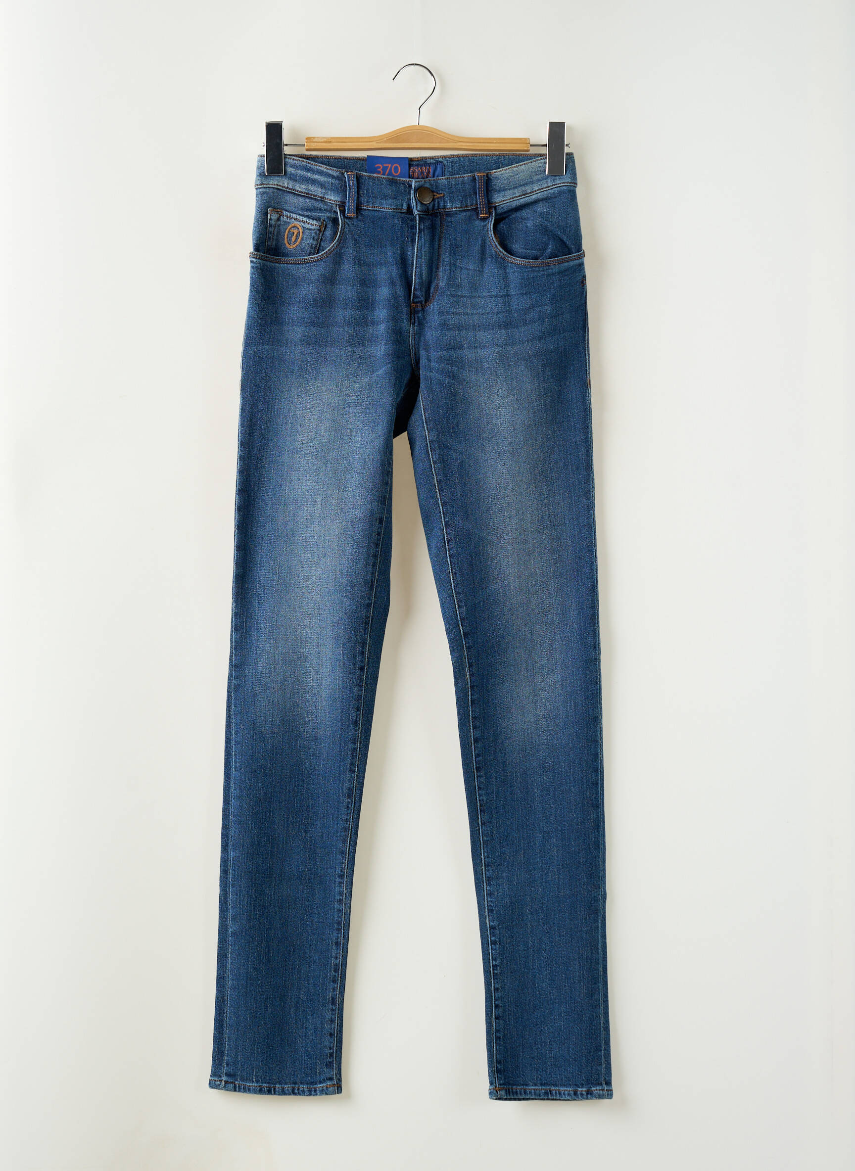 Lieknos džinsai tamprumas normala dydis mėlyna TRUSSARDI JEANS vyras