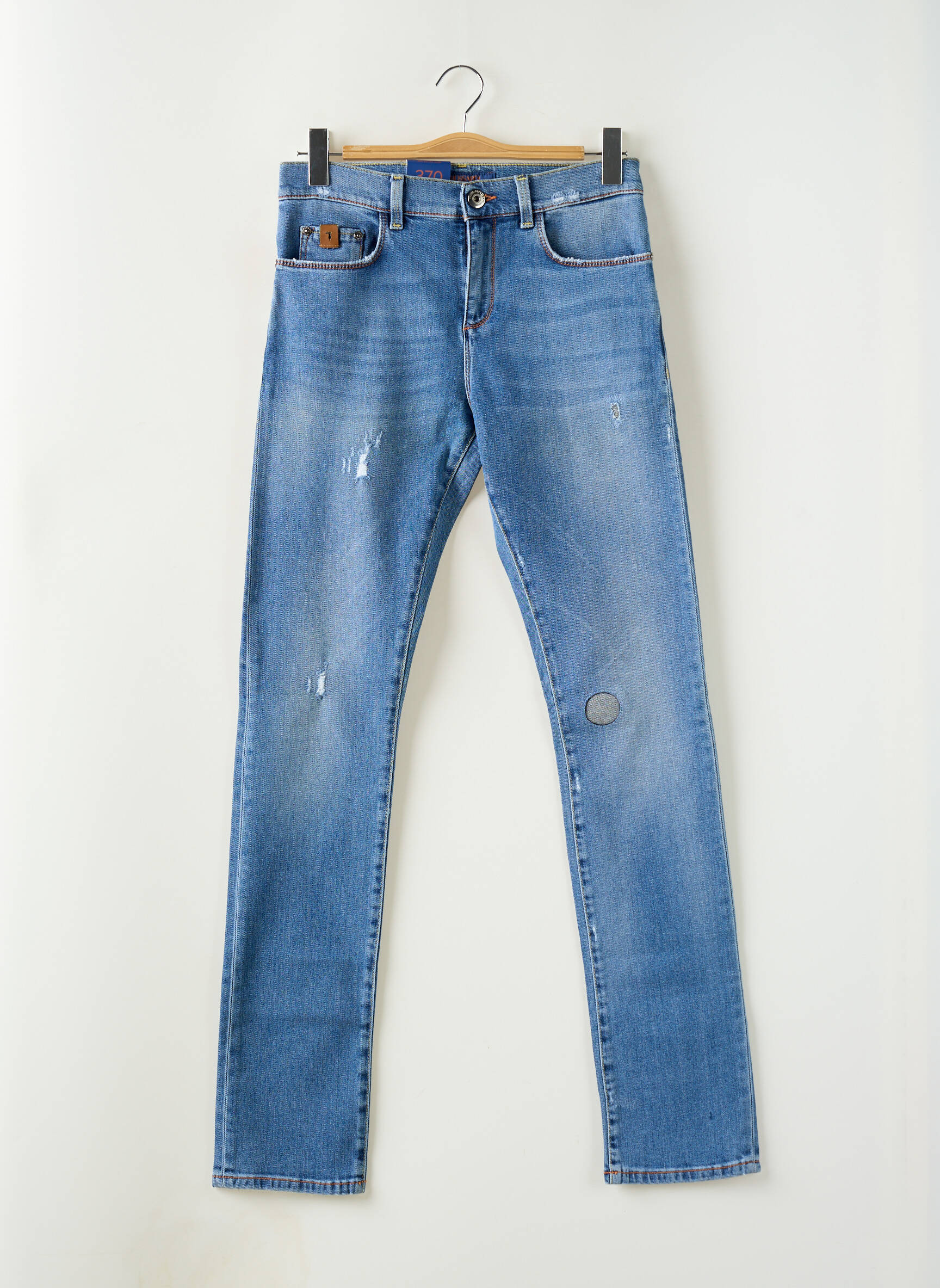 Lieknos džinsai tamprumas normala dydis mėlyna TRUSSARDI JEANS vyras