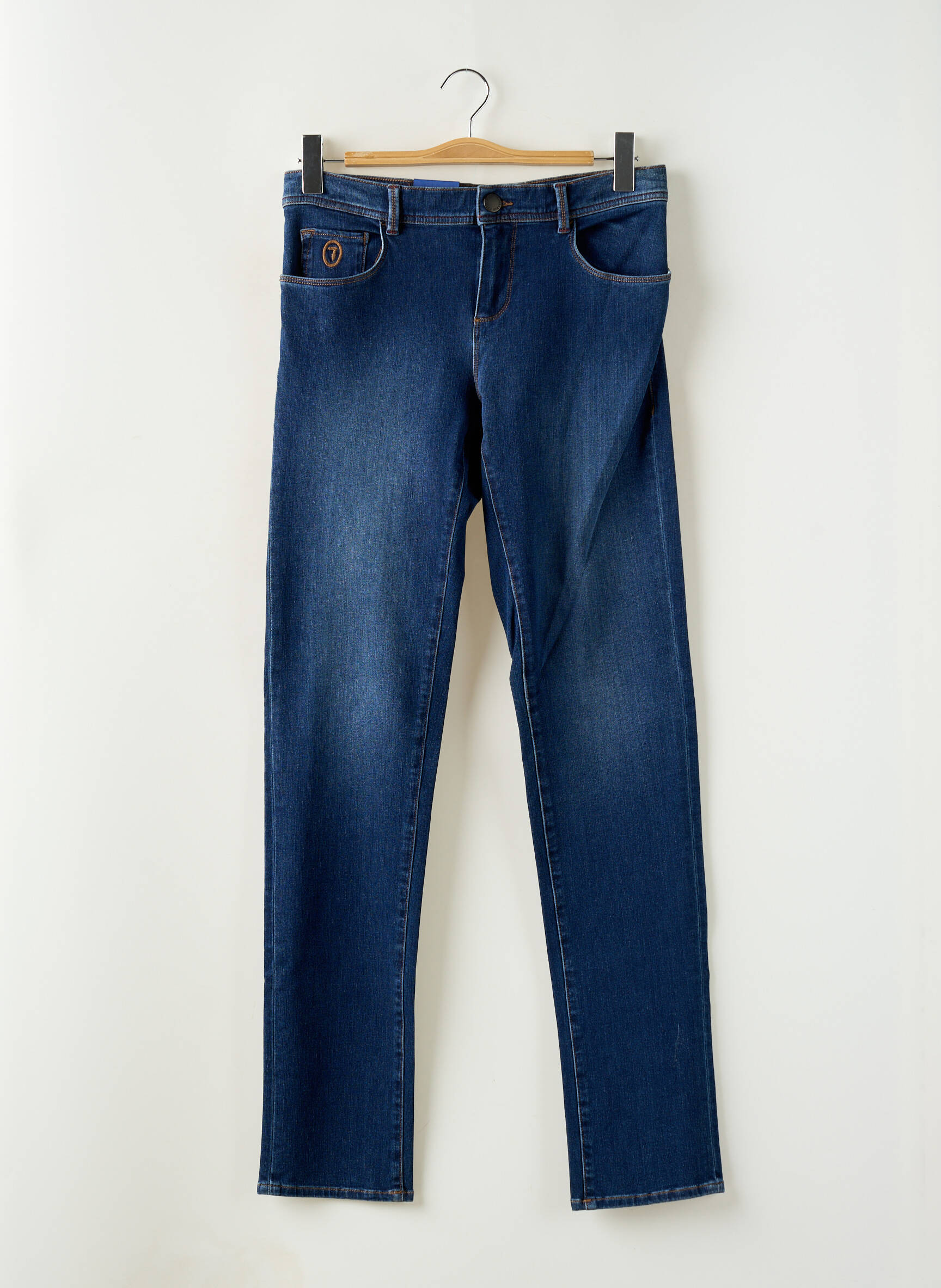 Lieknos džinsai tamprumas normala dydis mėlyna TRUSSARDI JEANS vyras