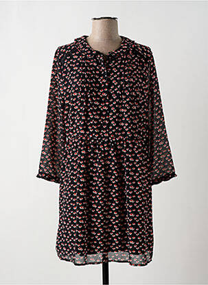 Trumpa suknelė išplatėjusi kirpimas ilgos rankovės juodas LILI & LALA moteris