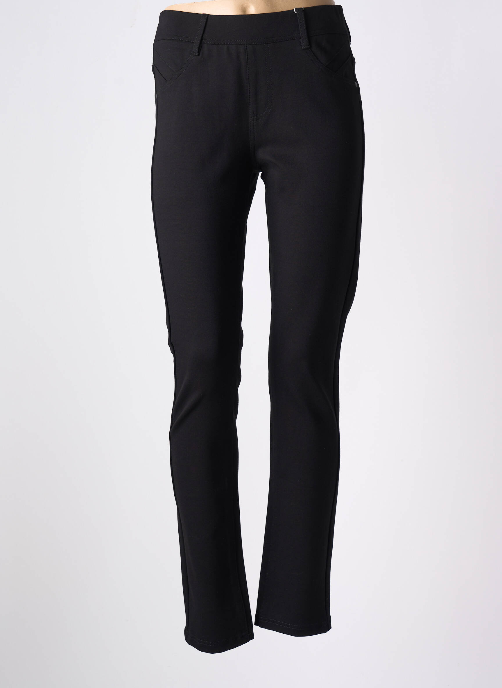 Jegging jersey audinys normala dydis juodas TELMAIL moteris