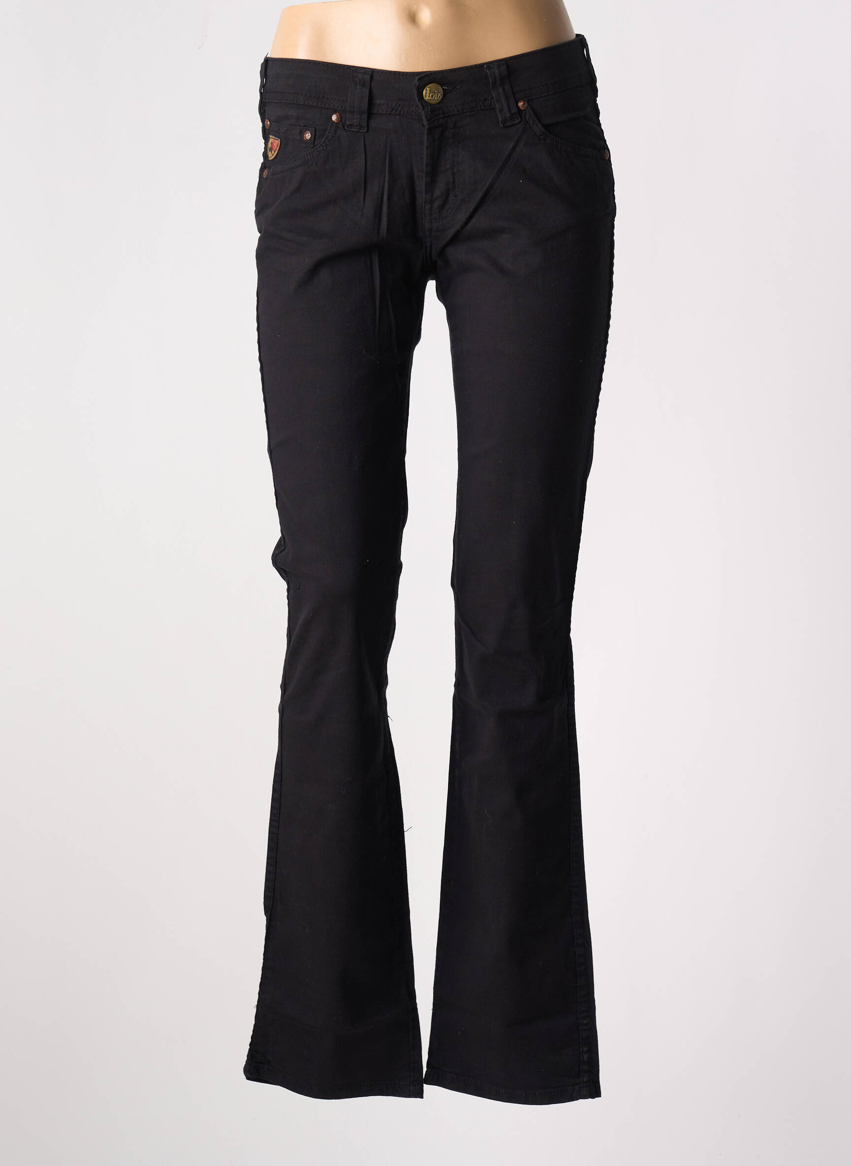 Bootcut džinsai kišenės maža dydžio juodas LOIS moteris