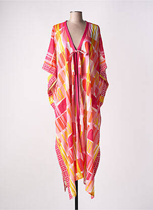 Kimono striukė col v rožinė L'ATELIER D'ANNA moteris
