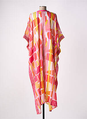 Kimono striukė col v rožinė L'ATELIER D'ANNA moteris
