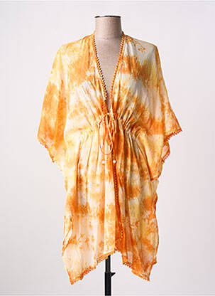 Kimono striukė col v geltona L'ATELIER D'ANNA moteris