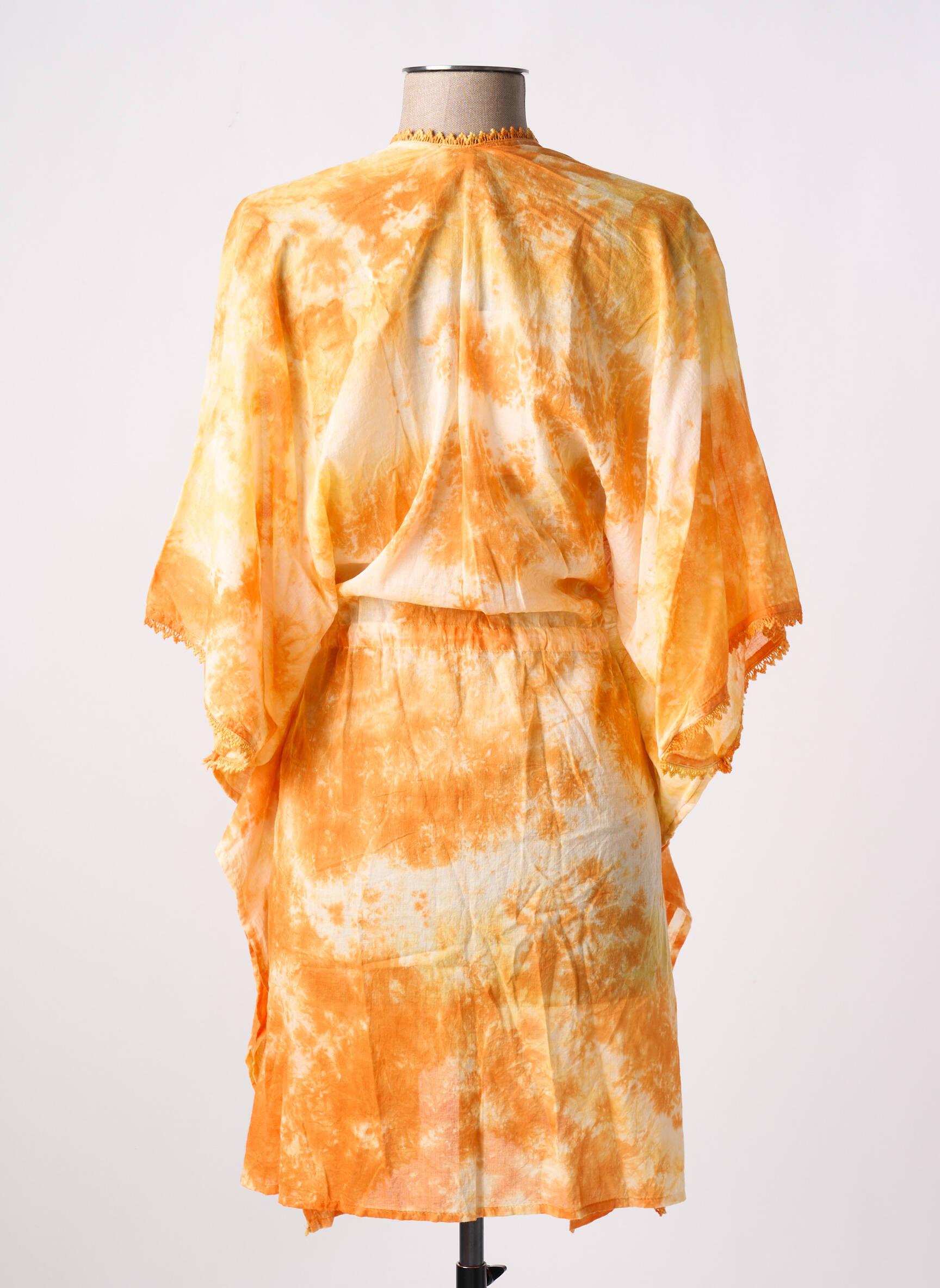 Kimono striukė col v geltona L'ATELIER D'ANNA moteris