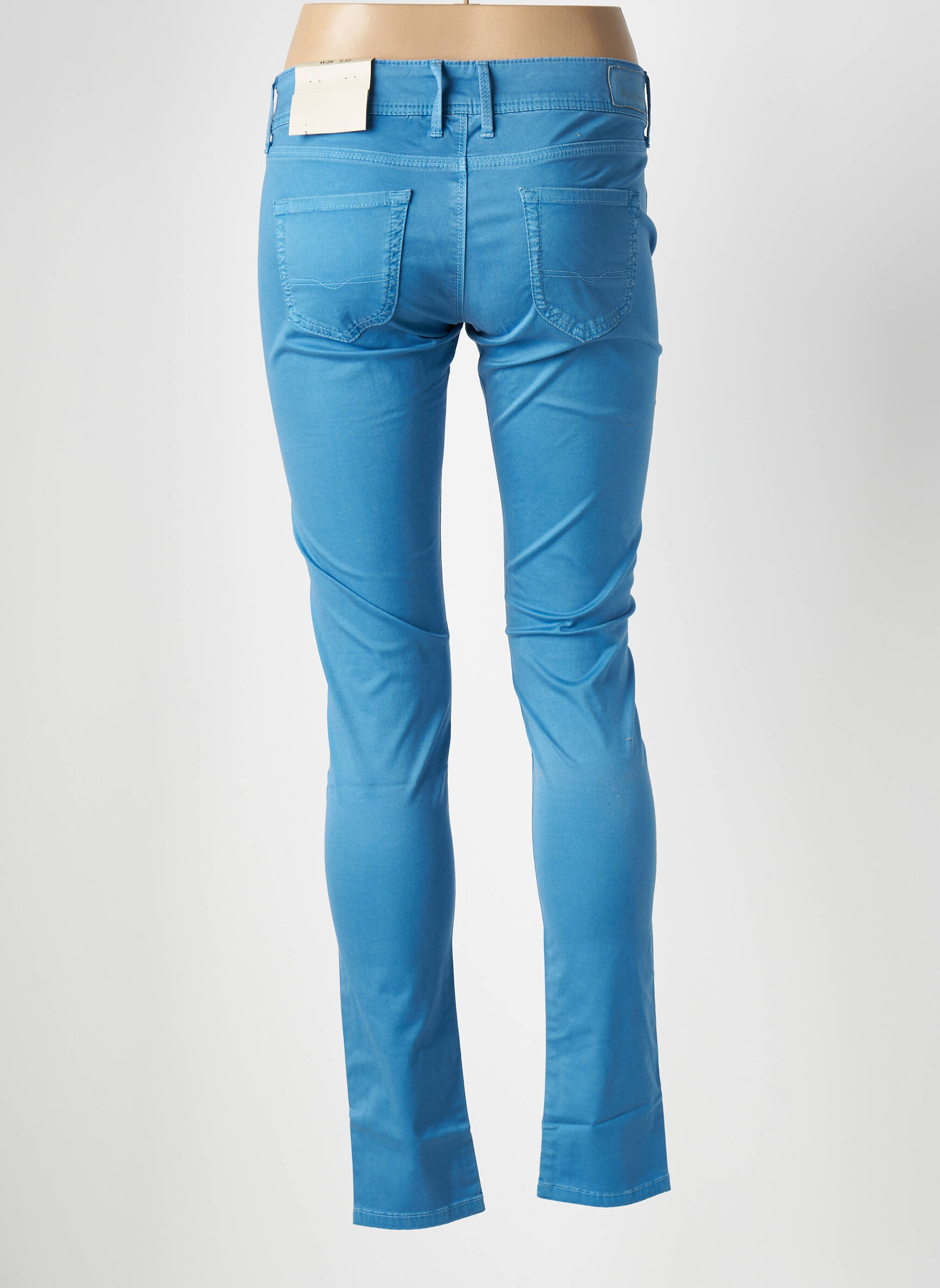 Lieknos kelnės kišenės mėlyna PEPE JEANS moteris