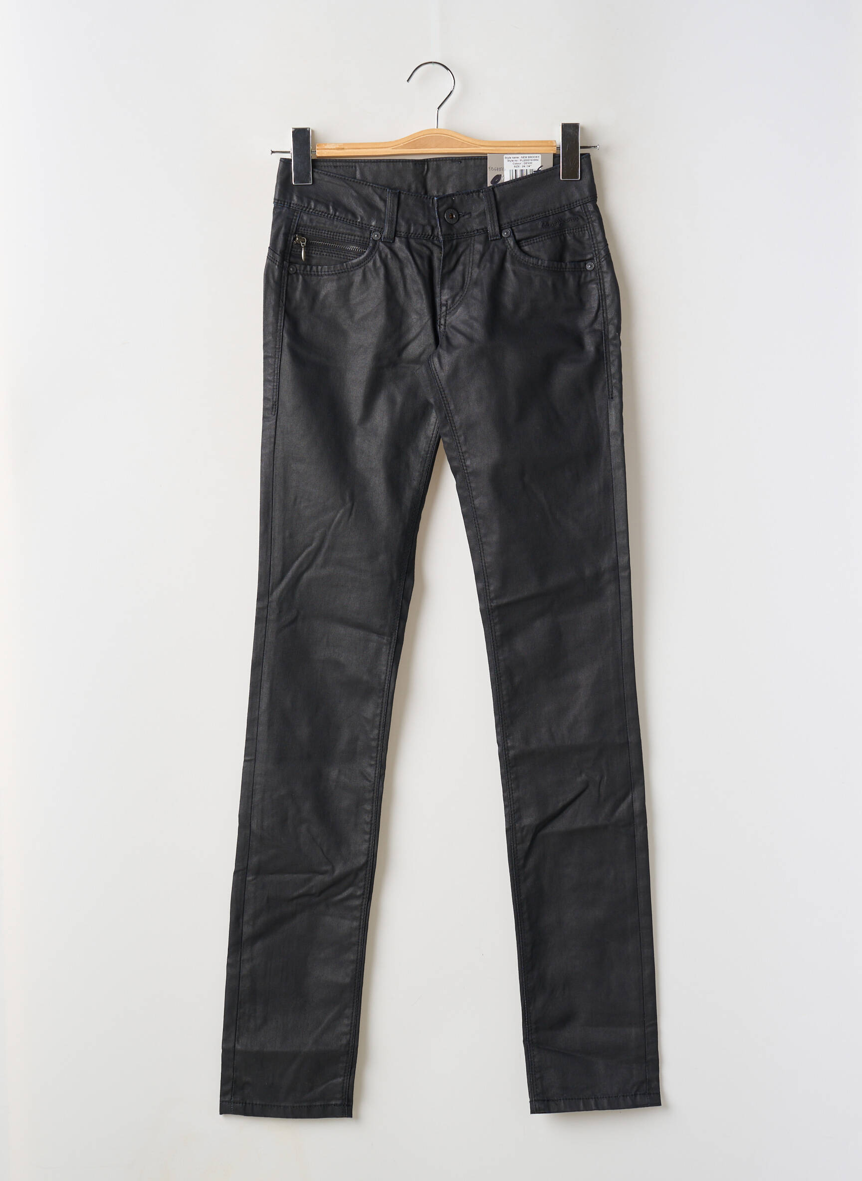 Lieknos kelnės kišenės juodas PEPE JEANS moteris