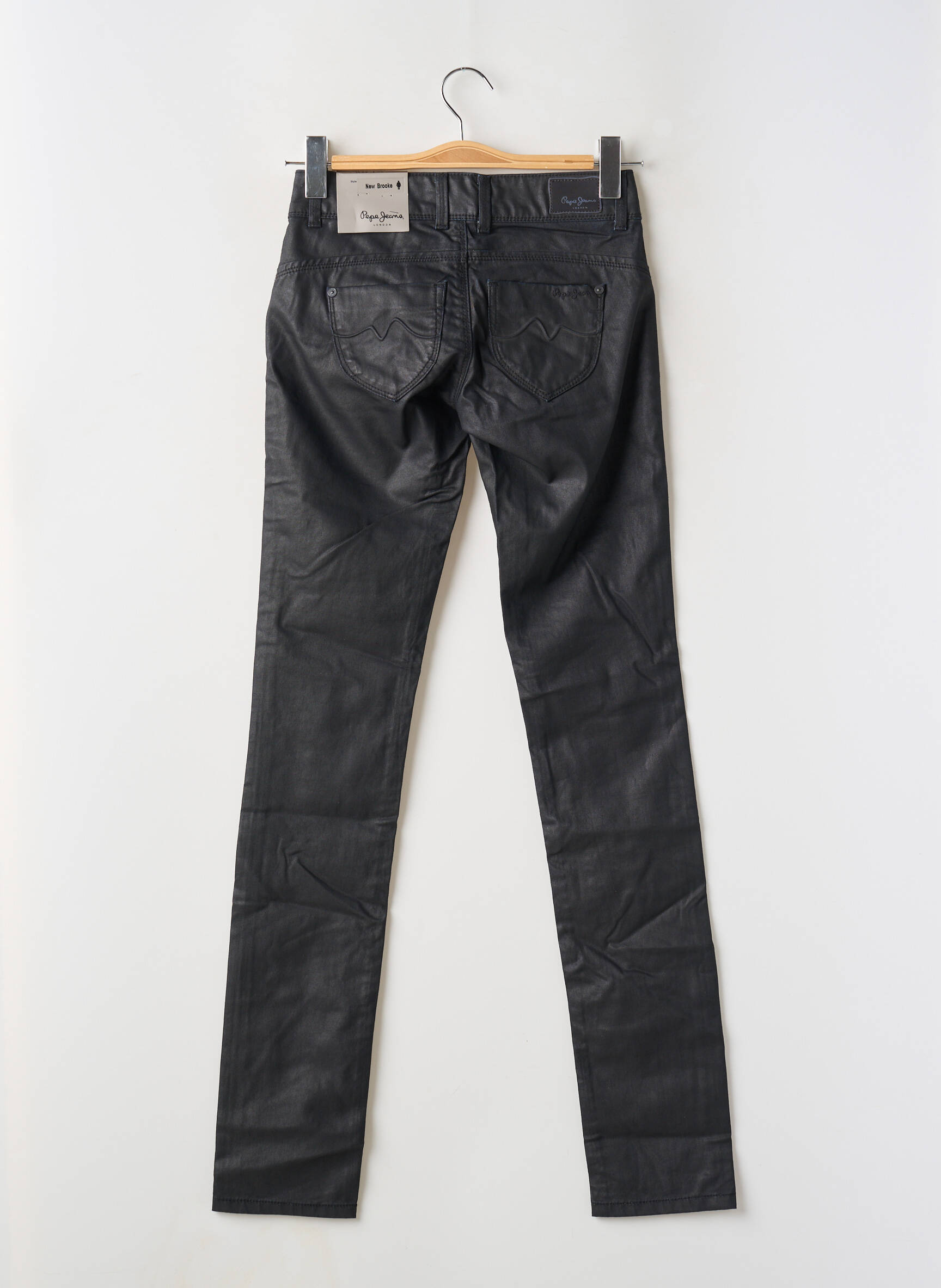 Lieknos kelnės kišenės juodas PEPE JEANS moteris