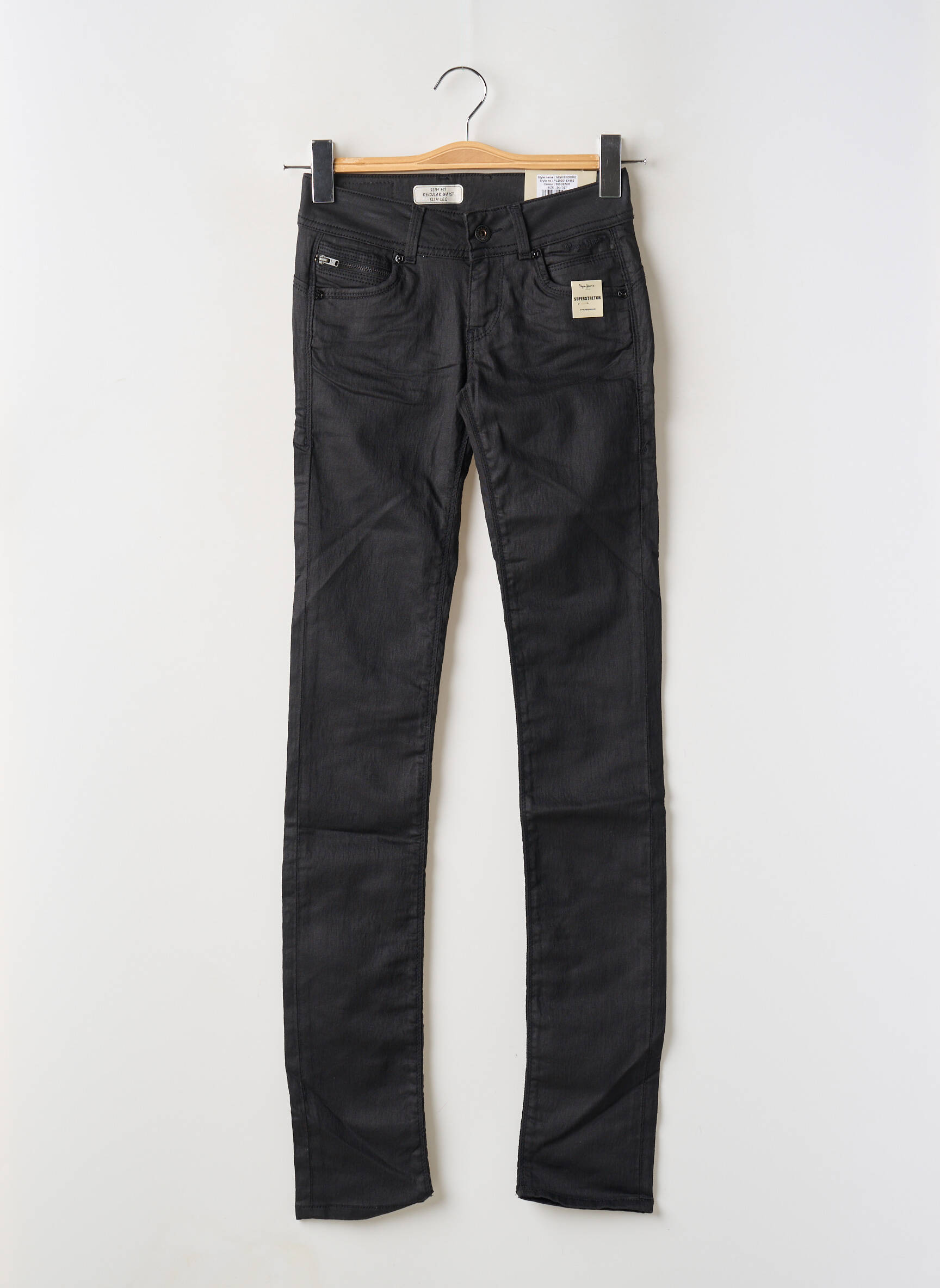 Lieknos kelnės lieknas juodas PEPE JEANS moteris