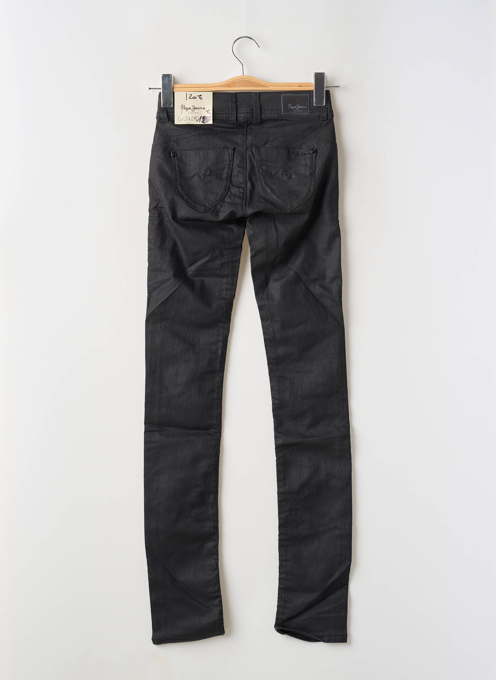 Lieknos kelnės lieknas juodas PEPE JEANS moteris