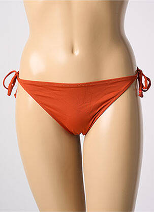 Maudymosi kelnaitės satino audinys bikini oranžinė SANS MARQUE moteris