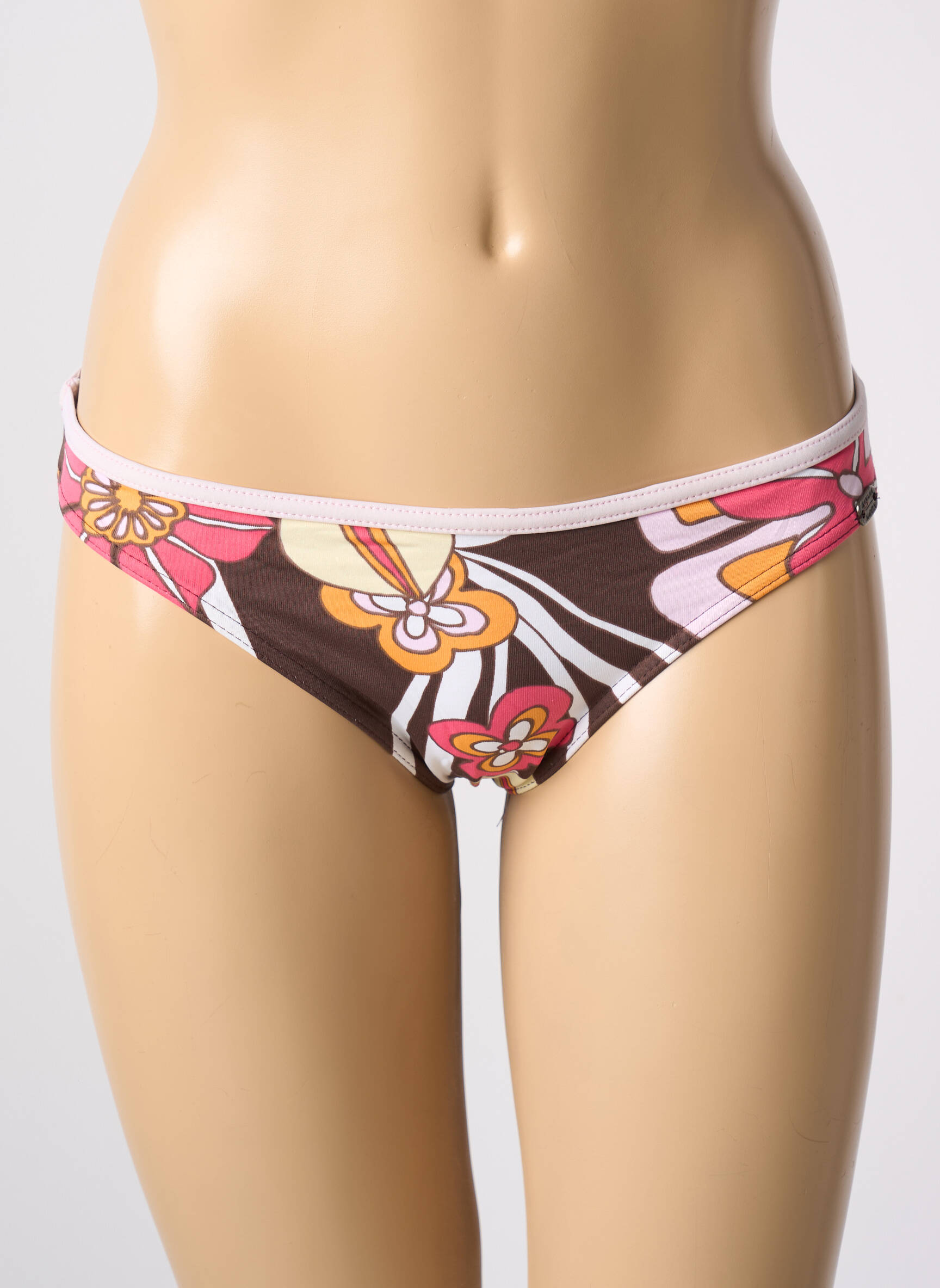 Maudymosi kelnaitės gėlių raštas kelnaitės rudas BANANA MOON moteris