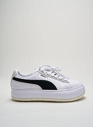 Bėgimo bateliai satino audinys kulnas nuo 4 iki 6 cm baltas PUMA moteris
