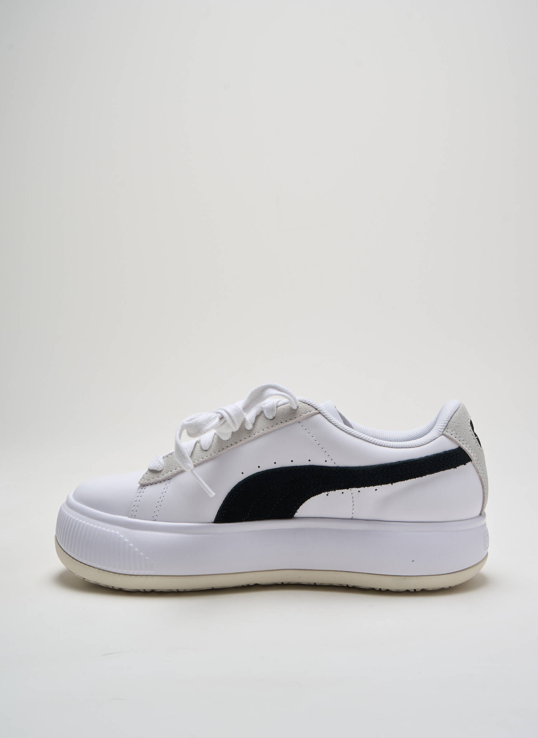 Bėgimo bateliai satino audinys kulnas nuo 4 iki 6 cm baltas PUMA moteris