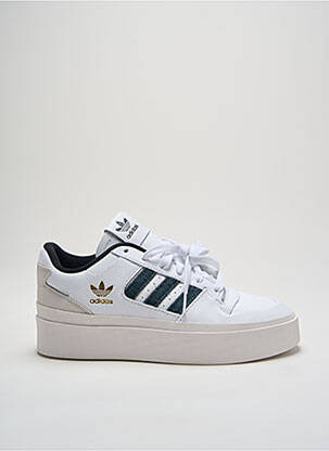 Bėgimo bateliai apvalus mygtukas kulnas nuo 4 iki 6 cm baltas ADIDAS moteris