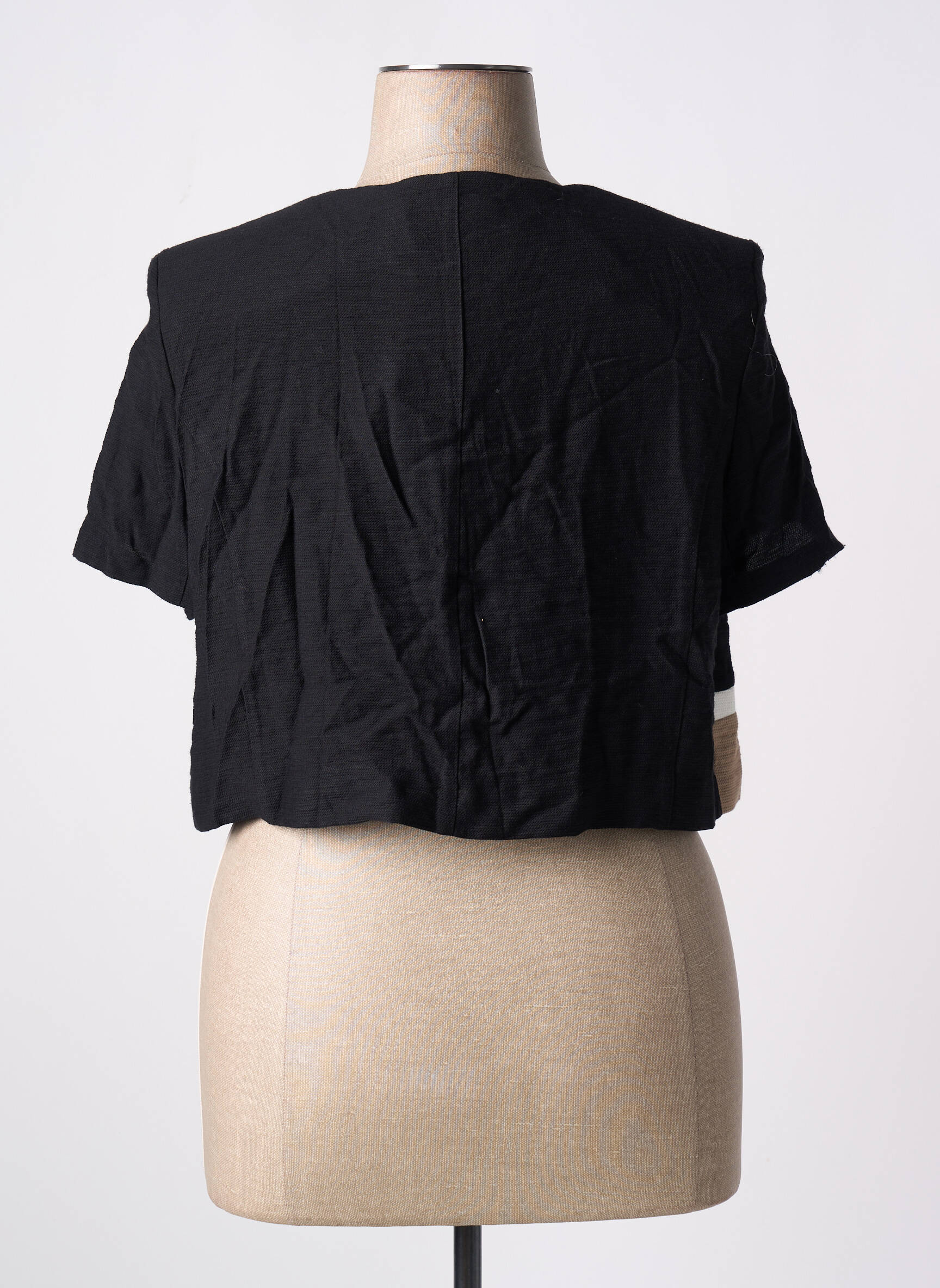 Bolero satino efektas juodas CHRISTINE LAURE moteris