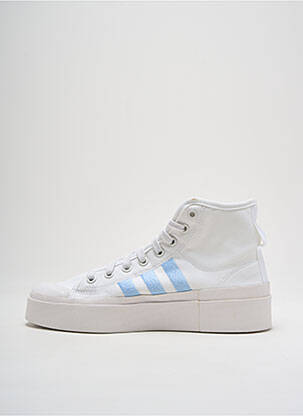Bėgimo bateliai platforma kulnas nuo 4 iki 6 cm baltas ADIDAS moteris