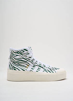 Bėgimo bateliai satino audinys kulnas nuo 4 iki 6 cm žalias ADIDAS moteris