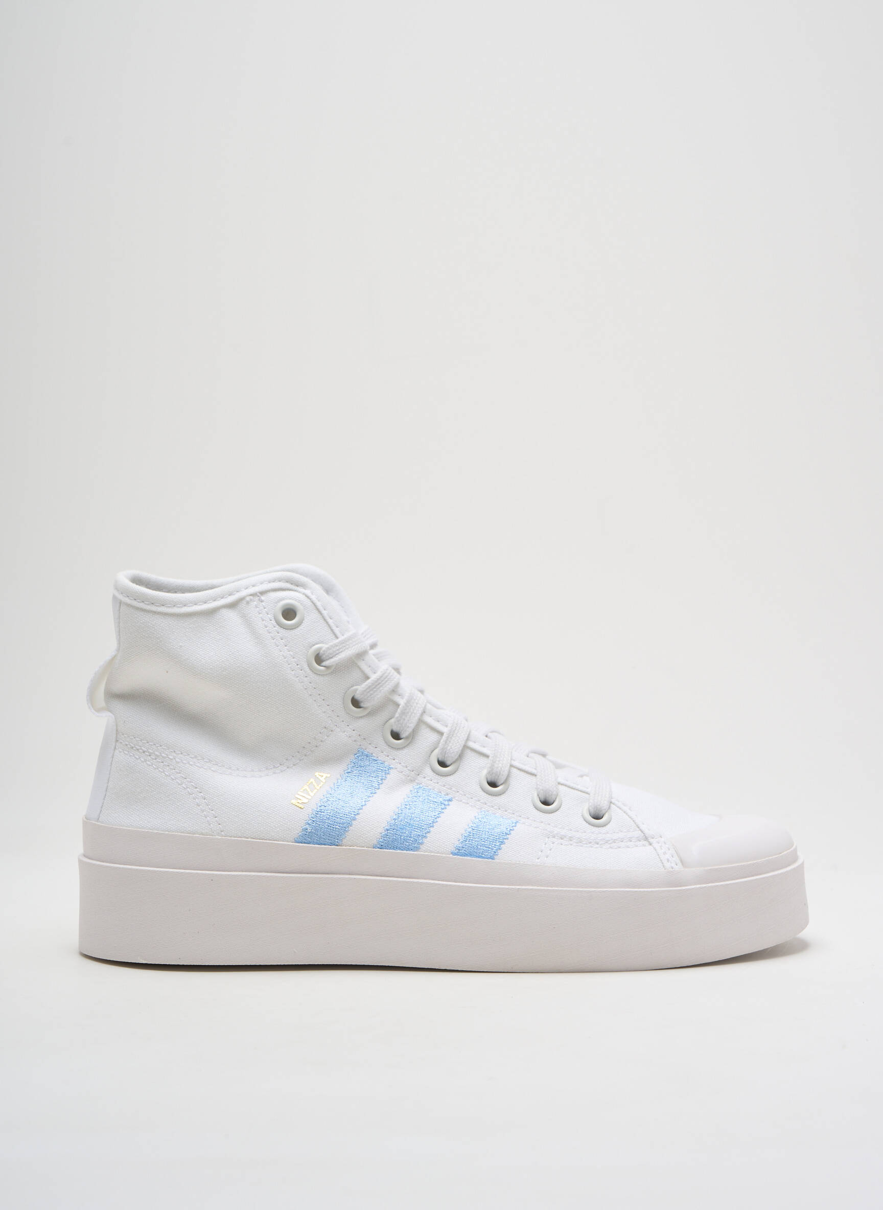Bėgimo bateliai platforma kulnas nuo 4 iki 6 cm baltas ADIDAS moteris