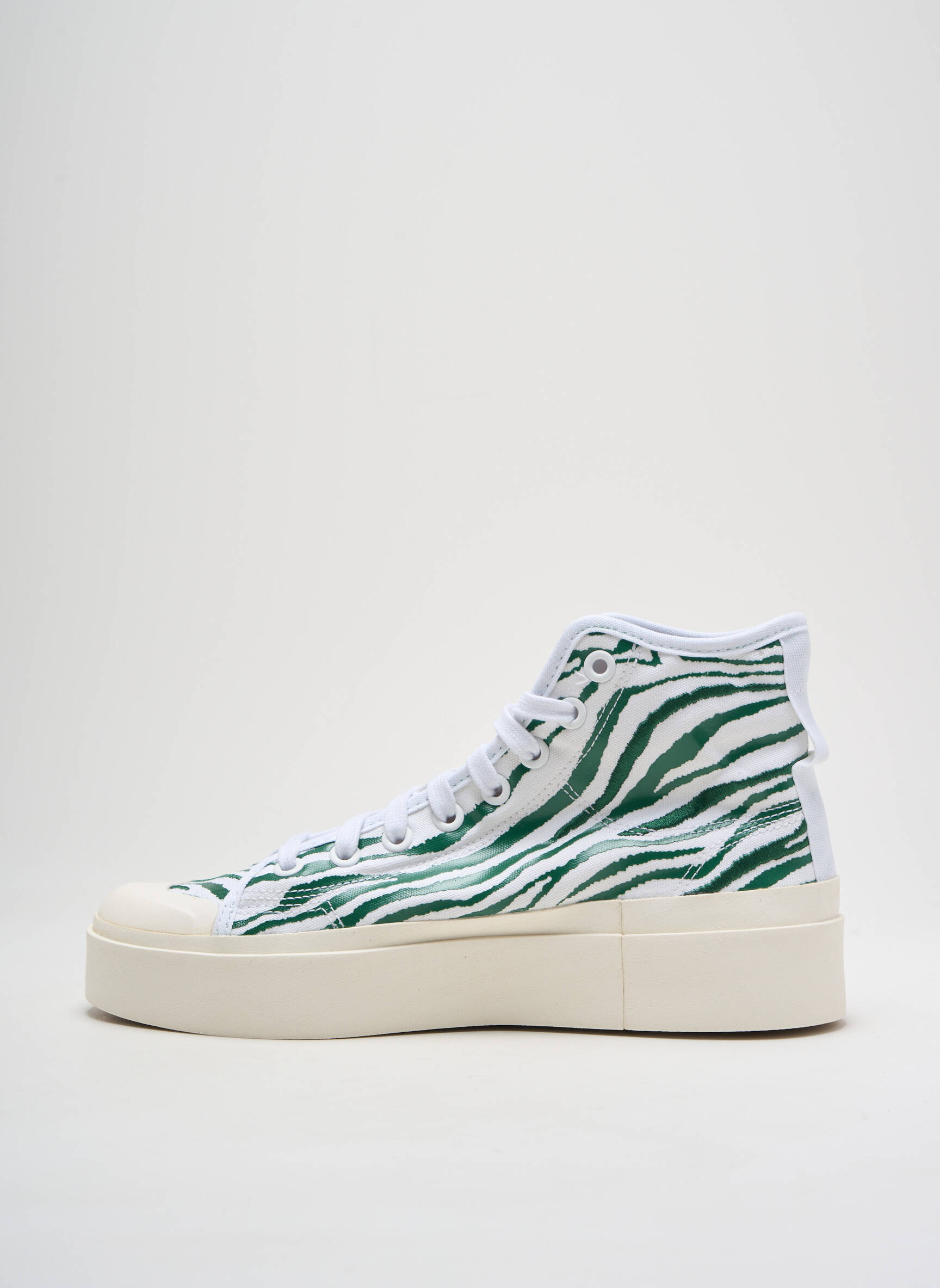 Bėgimo bateliai satino audinys kulnas nuo 4 iki 6 cm žalias ADIDAS moteris