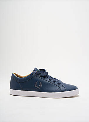 Bėgimo bateliai lygus medžiaga kompensuotas kulnas mėlyna FRED PERRY vyras