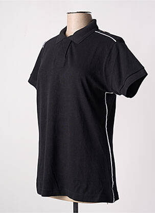 Polo tamprumas trumpas rankovės juodas SLAZENGER moteris