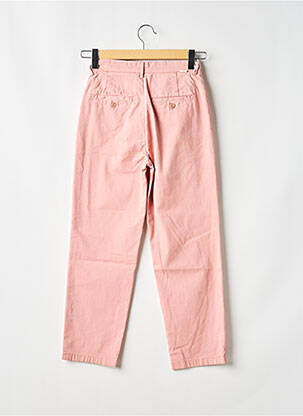Chino kelnė popelinos audinys, kuris pasižymi lygiu ir tankiu paviršiumi. aukšta talija rožinė REIKO moteris