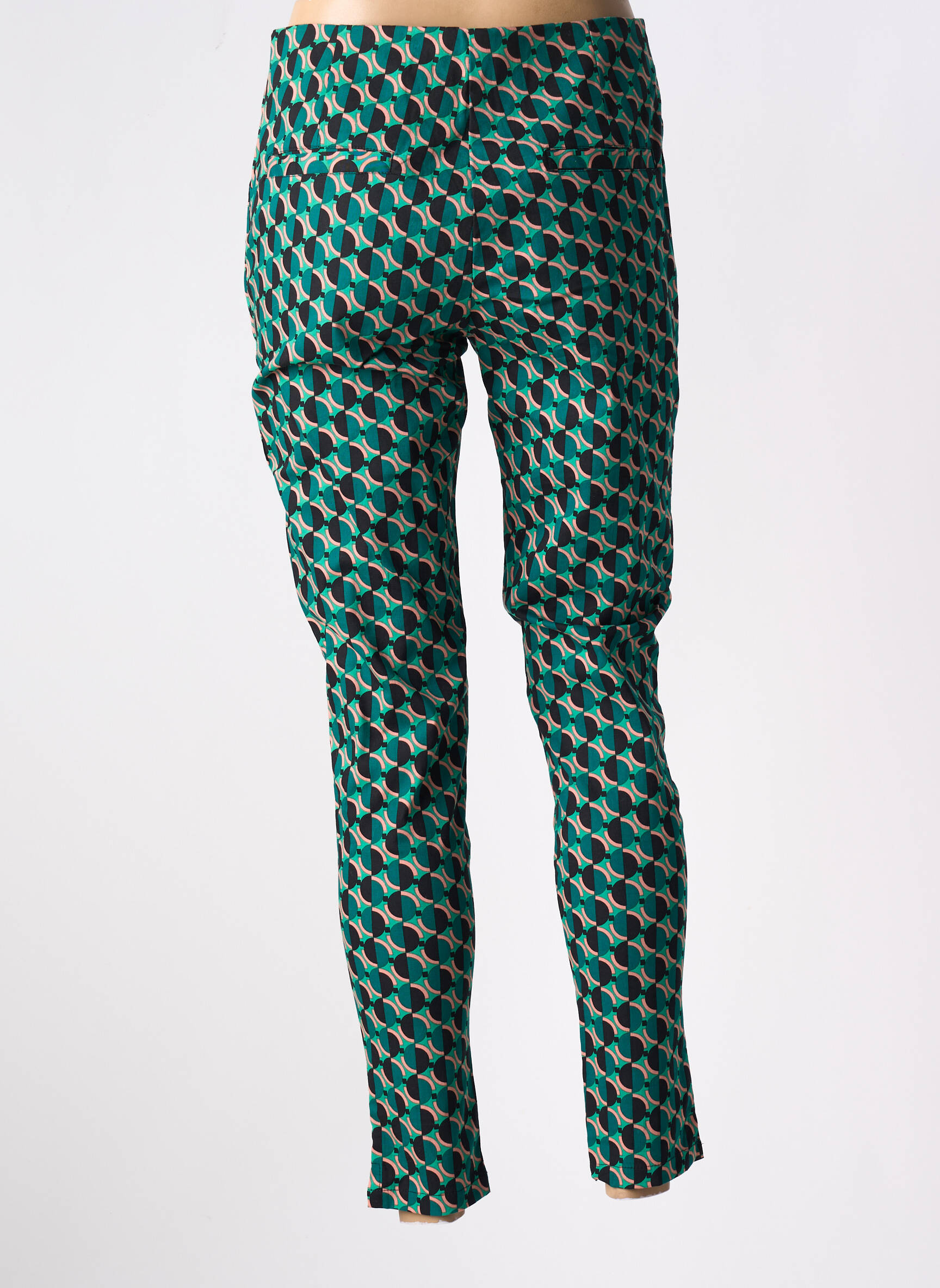 7/8 kelnės aukšta talija aukšta talija žalias PRINCESSE NOMADE moteris