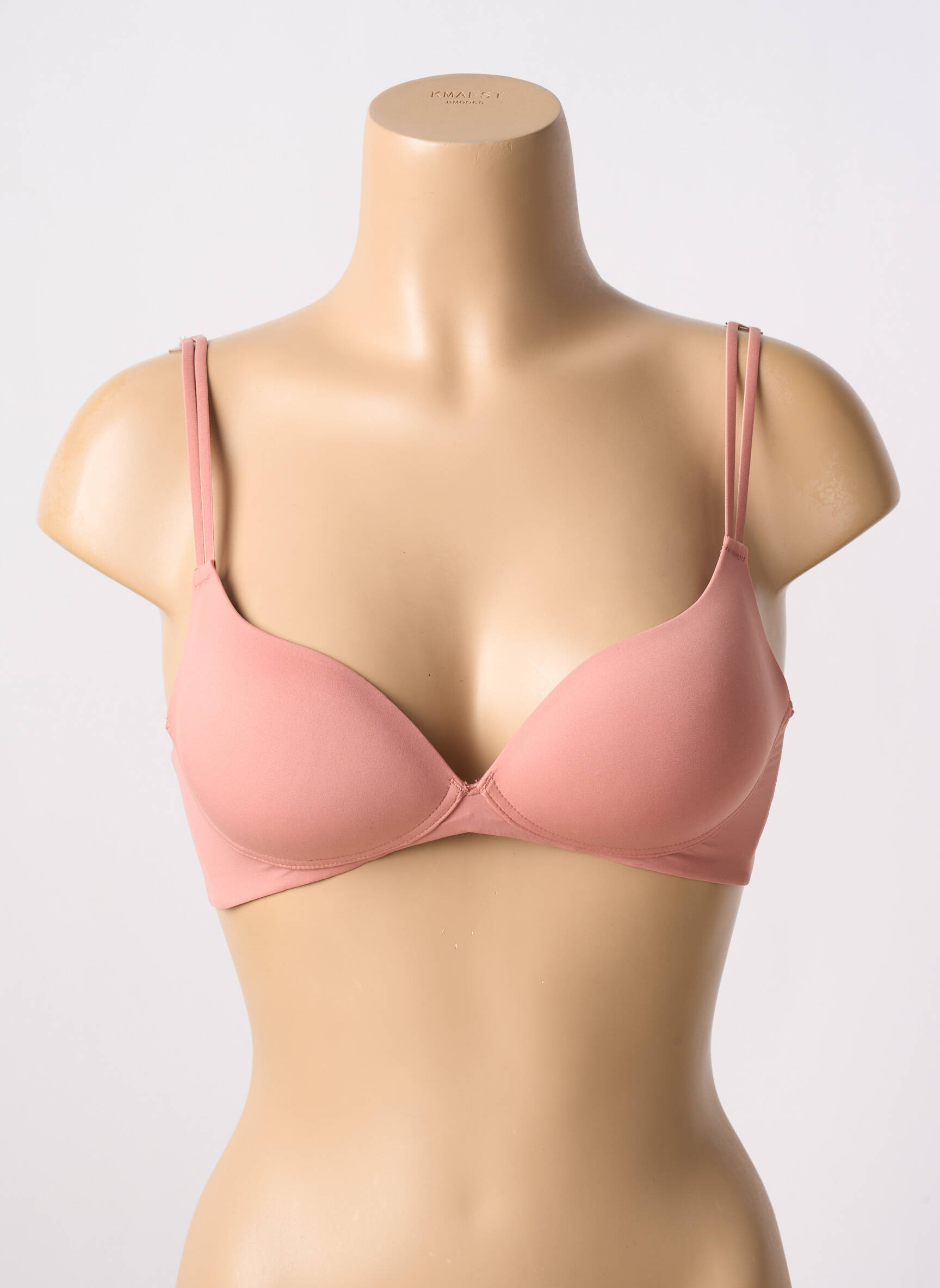 Liemenėlė be rėmo push-up liemenėlė su aukštu palaikymu rožinė ETAM moteris