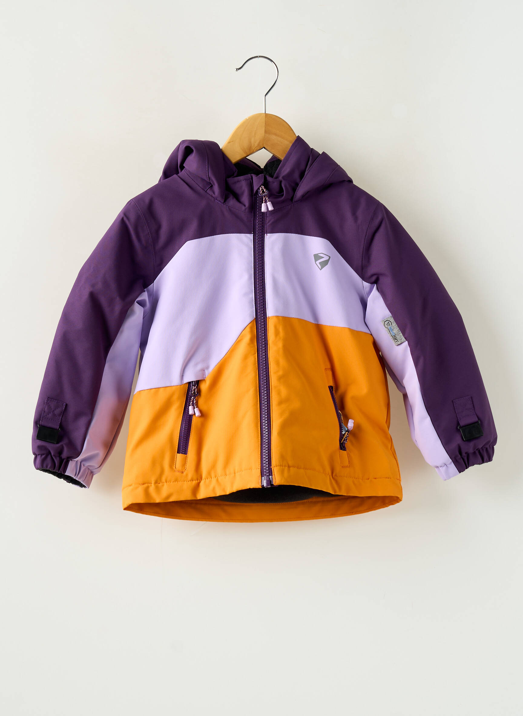 Parka uždarymas su užtrauktuku po spaudžiamu uždengimu su gobtuvu violetinis ZIENER mergina