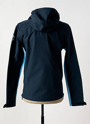 Vėjo nepraleidėjas kišenės su gobtuvu mėlyna KNOWLEDGE COTTON APPAREL vyras